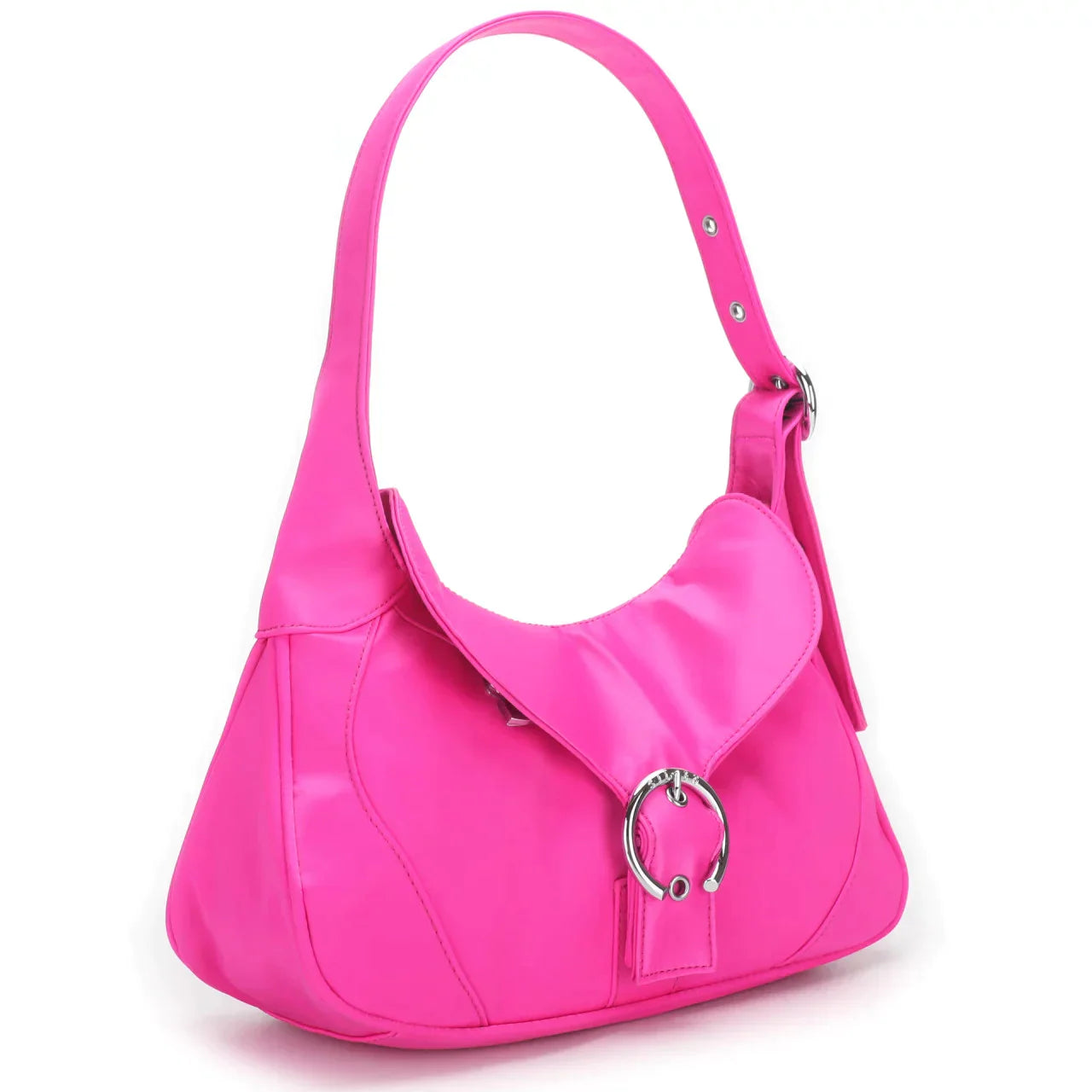 THE RECYCLED THEA SHOULDER BAG - BARBIECORE PINK  - VIA SILFEN | Only €69 | NOW AVAILABLE TO SHOP at IAMINHATELOVE