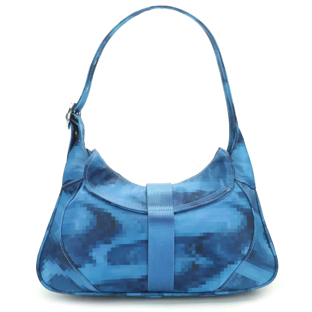 THE RECYCLED THEA SHOULDER BAG - PIXEL DESERT BLUE  - VIA SILFEN | Only €72 | NOW AVAILABLE TO SHOP at IAMINHATELOVE