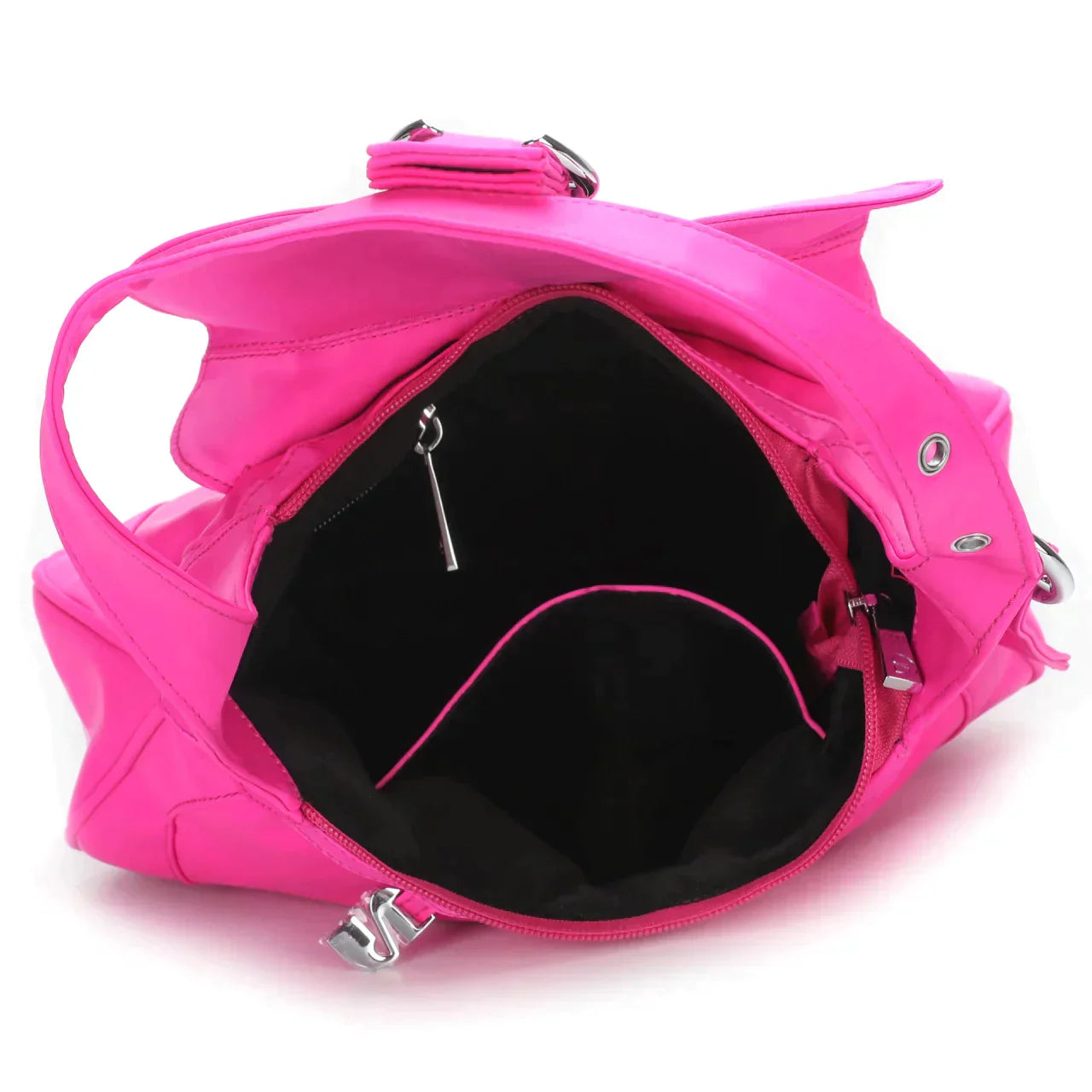 THE RECYCLED THEA SHOULDER BAG - BARBIECORE PINK  - VIA SILFEN | Only €69 | NOW AVAILABLE TO SHOP at IAMINHATELOVE