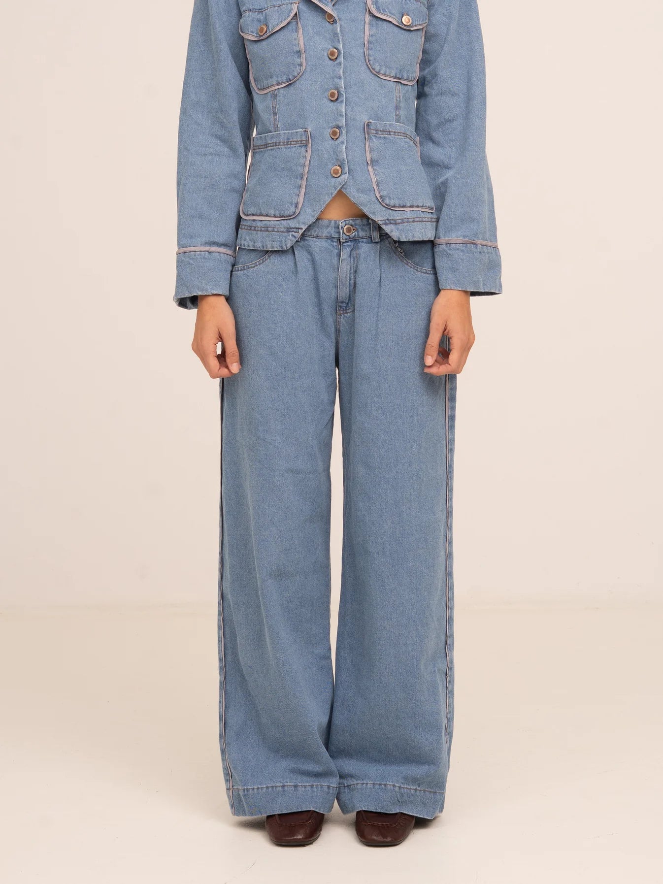 THE FLASH DENIM WIDE LEG DENIM PANTS  - VIA CARMEN SAYS | Only €83 | NOW AVAILABLE TO SHOP at IAMINHATELOVE 