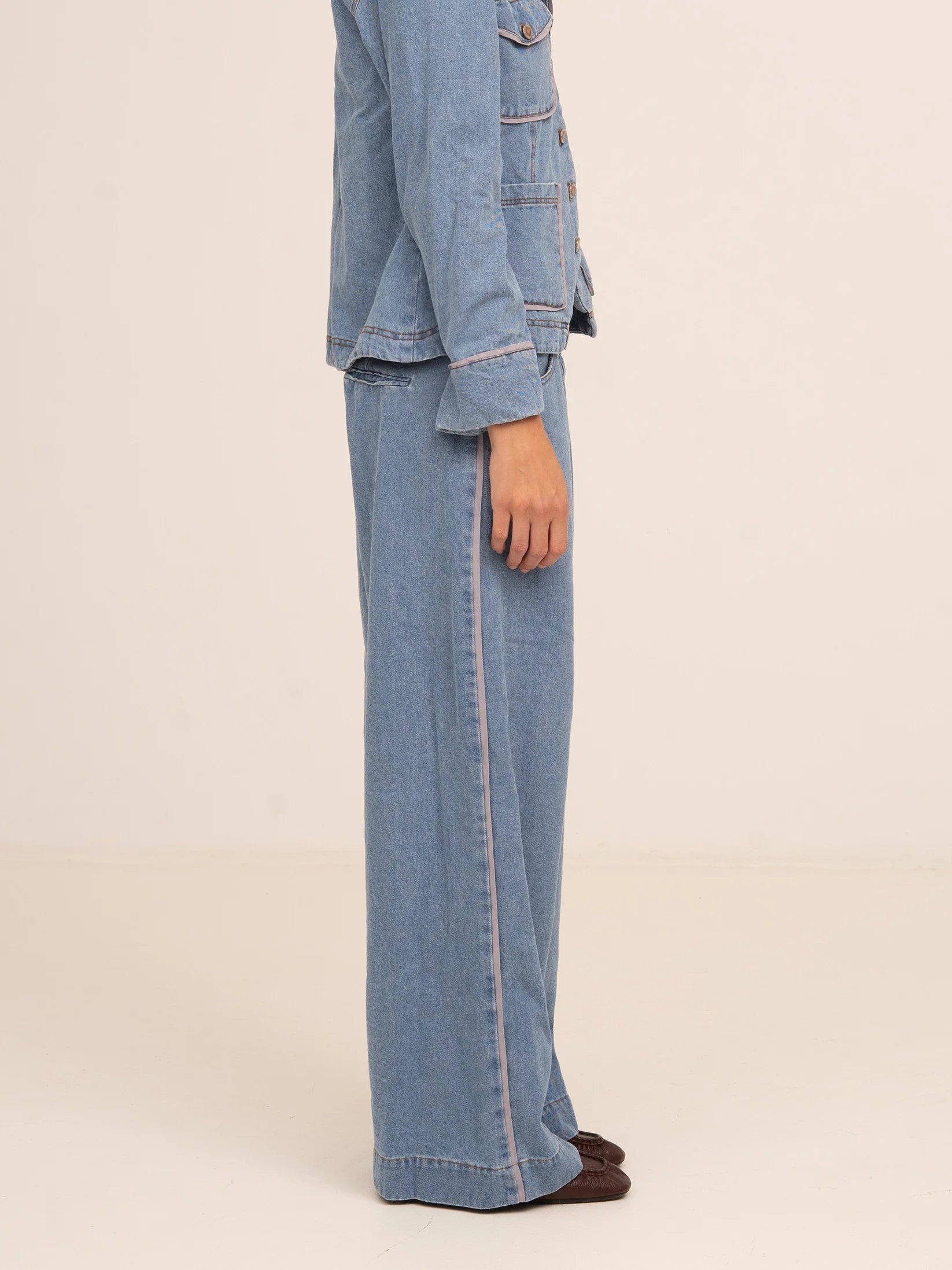 THE FLASH DENIM WIDE LEG DENIM PANTS  - VIA CARMEN SAYS | Only €83 | NOW AVAILABLE TO SHOP at IAMINHATELOVE 