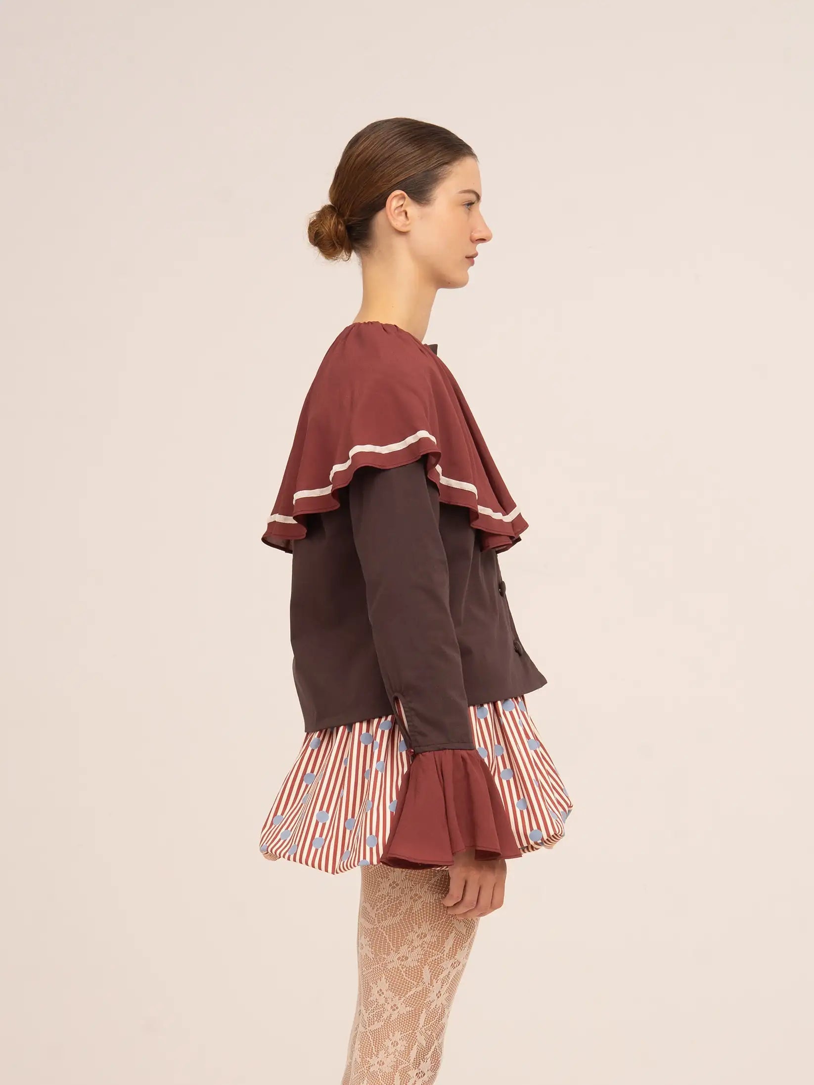 THE FROSTED BROWN CAPE JACKET  - VIA CARMEN SAYS | Only €105 | NOW AVAILABLE TO SHOP at IAMINHATELOVE 