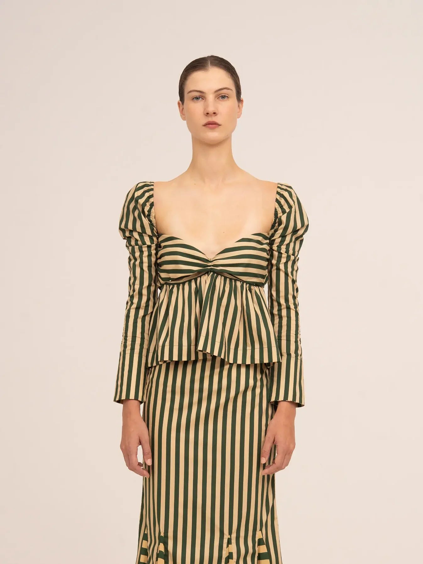 THE GARLAND GREEN STRIPED TOP  - VIA CARMEN SAYS | Only €71 | NOW AVAILABLE TO SHOP at IAMINHATELOVE 