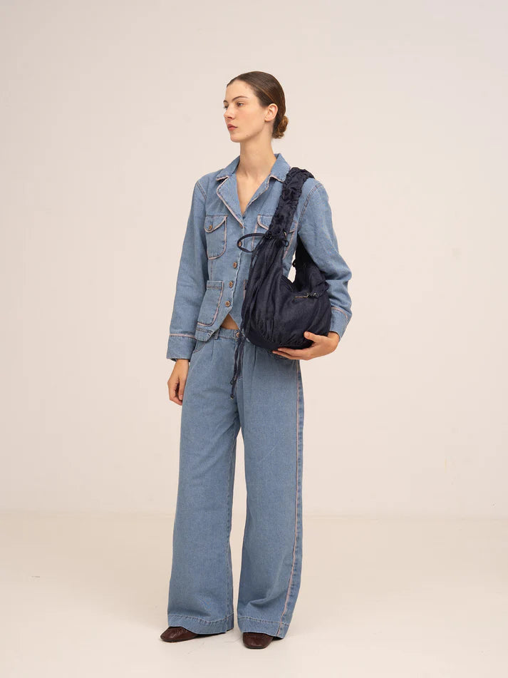 THE FLASH DENIM FITTED DENIM JACKET  - VIA CARMEN SAYS | Only €93 | NOW AVAILABLE TO SHOP at IAMINHATELOVE 