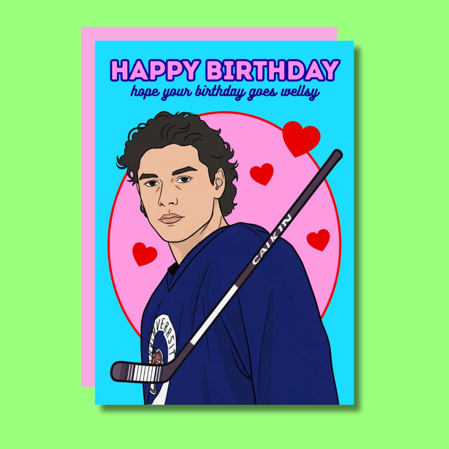 THE HAPPY WELLSY BDAY! GREETING CARD  - VIA IAMINHATELOVE | Only €4 | NOW AVAILABLE TO SHOP at IAMINHATELOVE 