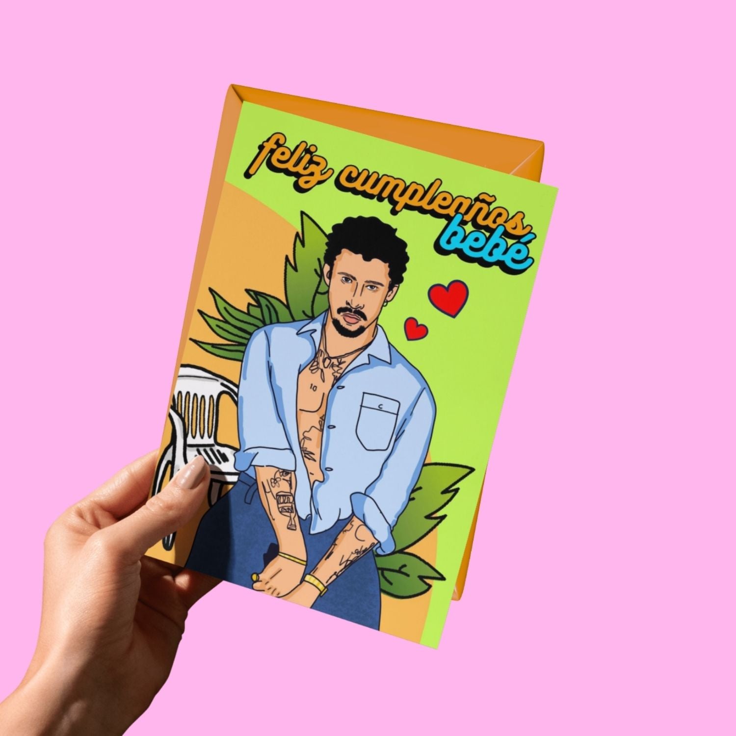 THE FELIZ CUMPLE, BEBE! GREETING CARD  - VIA IAMINHATELOVE | Only €4 | NOW AVAILABLE TO SHOP at IAMINHATELOVE 