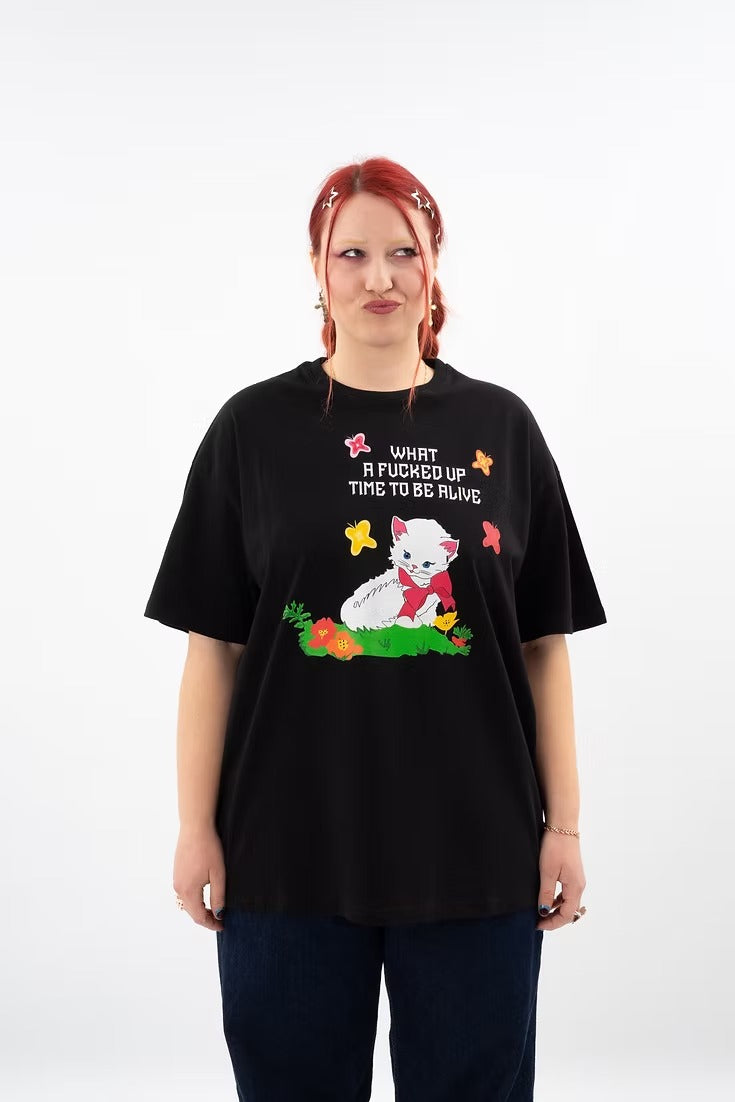 THE WHAT A FUCKED UP TIME T-SHIRT  - VIA OVARY GANG | Only €39 | NOW AVAILABLE TO SHOP at IAMINHATELOVE 