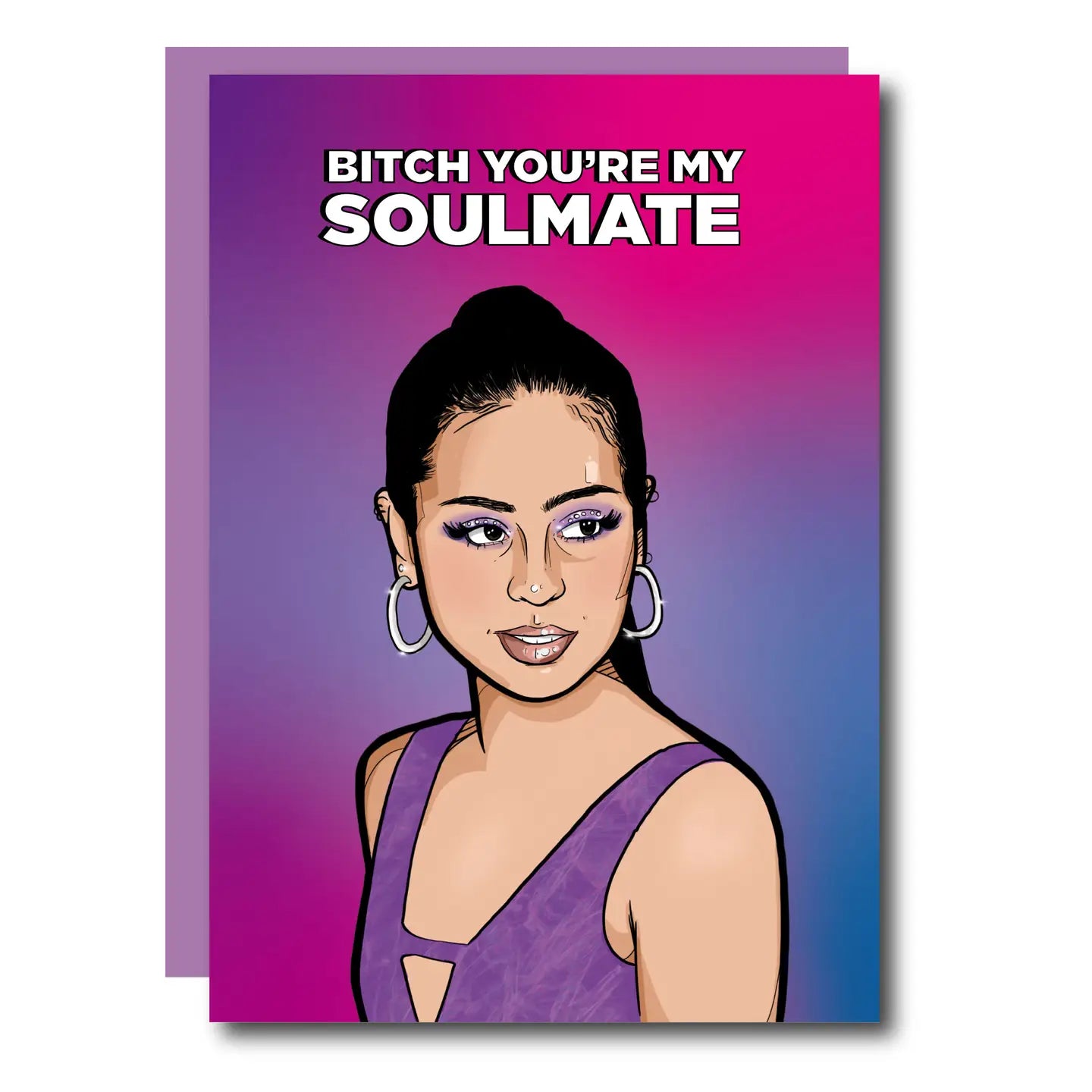 THE B! YOU ARE MY SOULMATE GREETING CARD  - VIA IAMINHATELOVE | Only €4 | NOW AVAILABLE TO SHOP at IAMINHATELOVE 