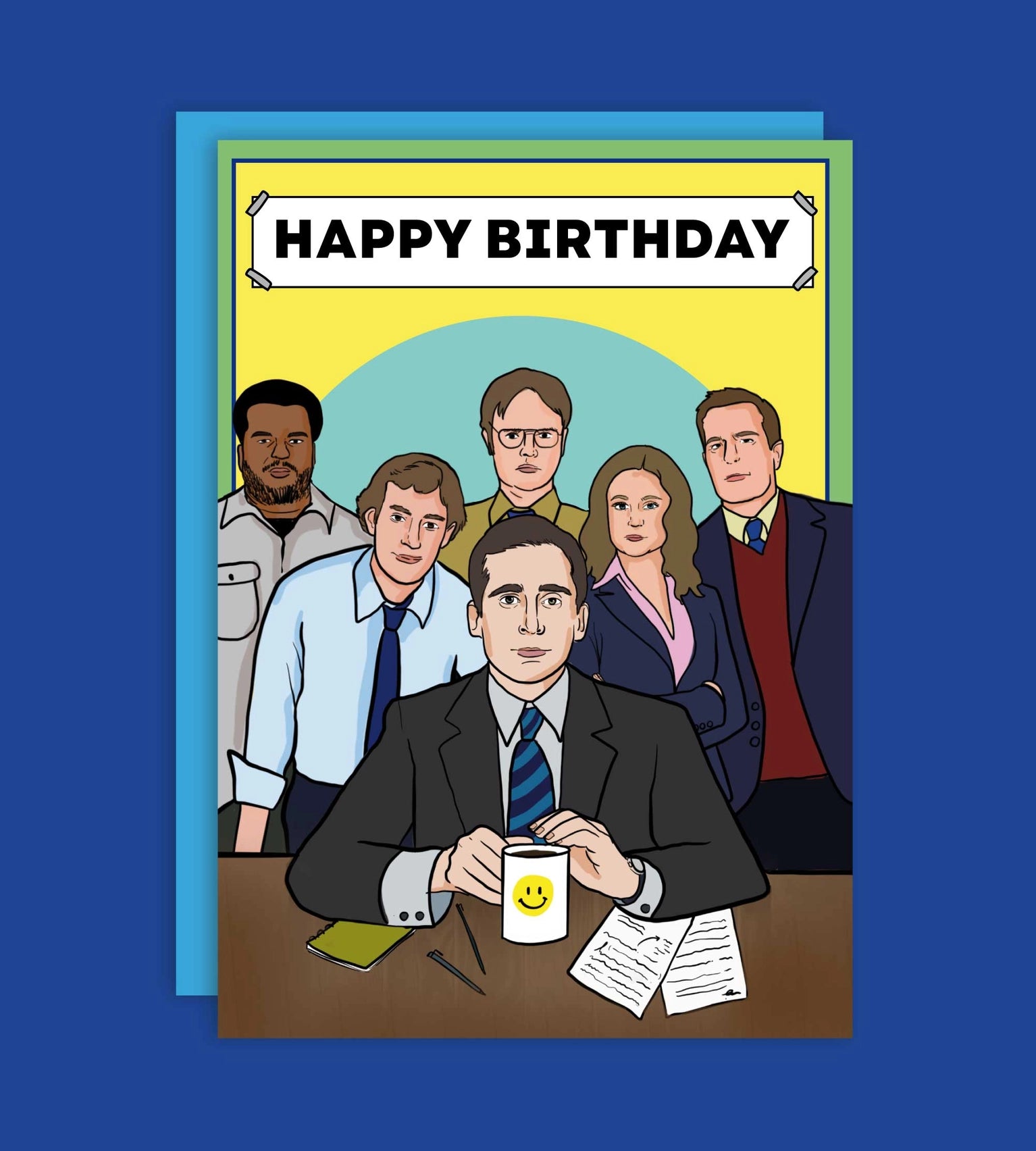 THE HAPPY BDAY X THE OFFICE GREETING CARD  - VIA IAMINHATELOVE | Only €4 | NOW AVAILABLE TO SHOP at IAMINHATELOVE 