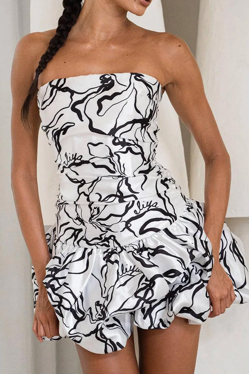 THE INKBLOT BLOOM MINI BUBBLE DRESS  - VIA CURATED BY | Only €99 | NOW AVAILABLE TO SHOP at IAMINHATELOVE 