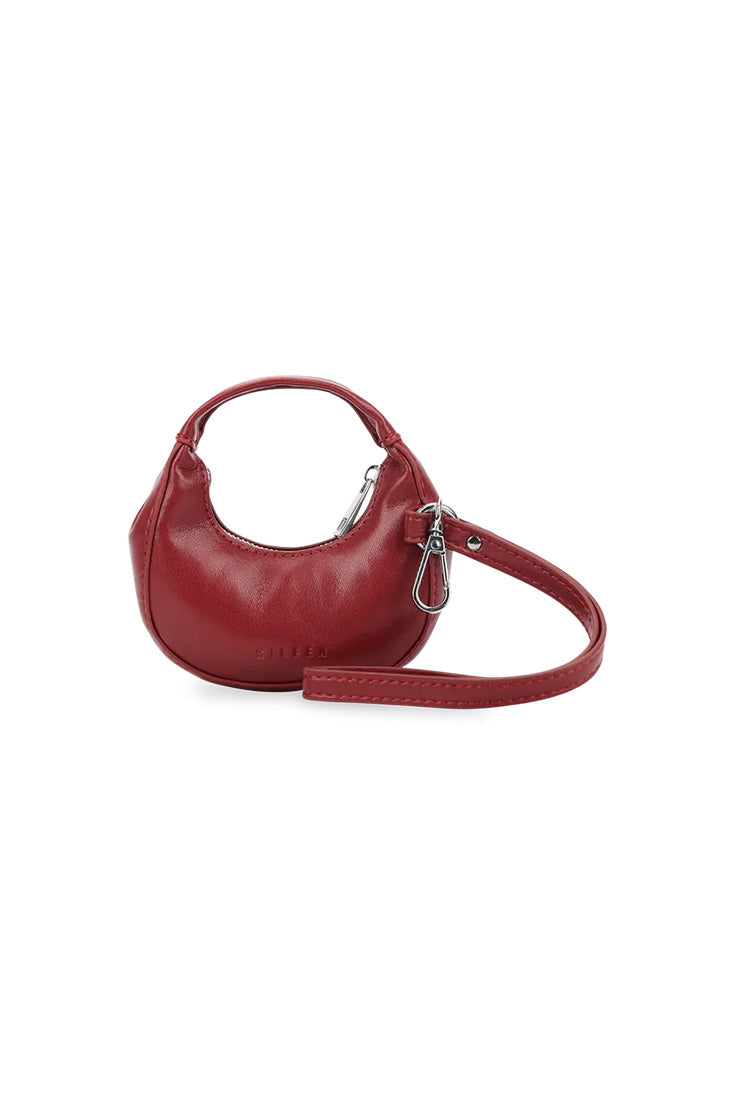THE MINI MONA BAG CHARM - BURGUNDY  - VIA SILFEN STUDIO | Only €24 | NOW AVAILABLE TO SHOP at IAMINHATELOVE 
