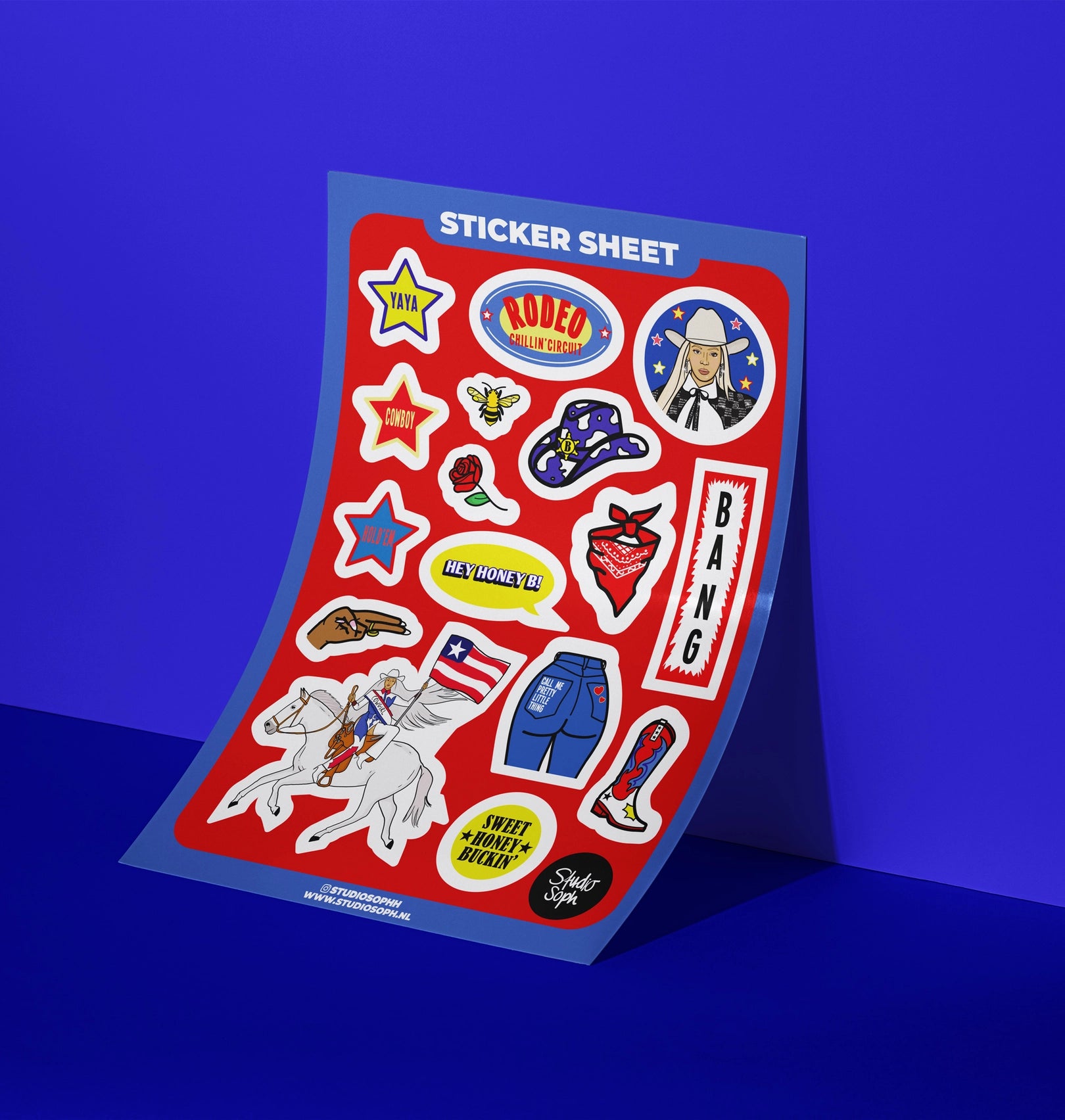 THE COWBOY C! STICKER SHEET  - VIA IAMINHATELOVE | Only €6 | NOW AVAILABLE TO SHOP at IAMINHATELOVE 