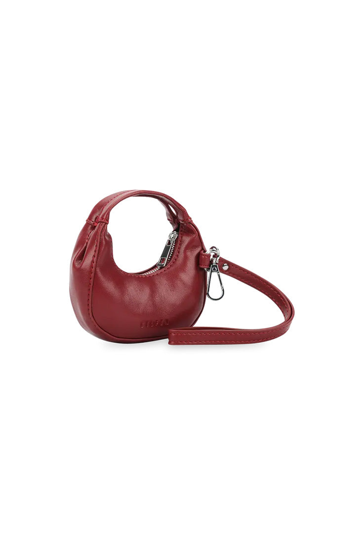 THE MINI MONA BAG CHARM - BURGUNDY  - VIA SILFEN STUDIO | Only €24 | NOW AVAILABLE TO SHOP at IAMINHATELOVE 