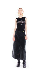 AVALON TANK TOP IN LIQUORICE