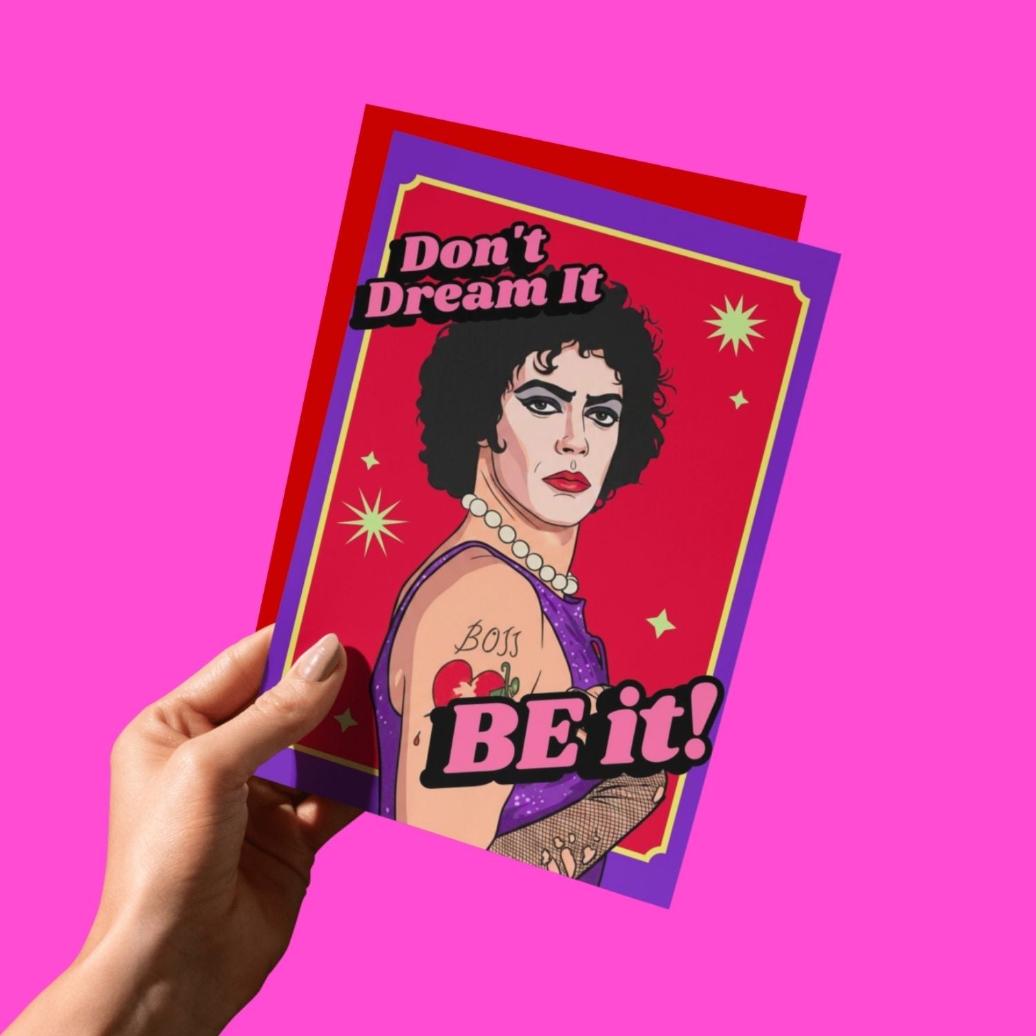 THE DON'T DREAM IT, BE IT! GREETING CARD  - VIA IAMINHATELOVE | Only €4 | NOW AVAILABLE TO SHOP at IAMINHATELOVE 