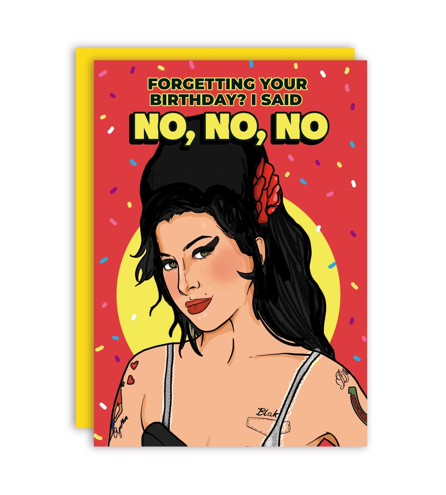 THE FORGETTING YOUR BDAY? NO, NO, NO! GREETING CARD  - VIA IAMINHATELOVE | Only €4 | NOW AVAILABLE TO SHOP at IAMINHATELOVE 
