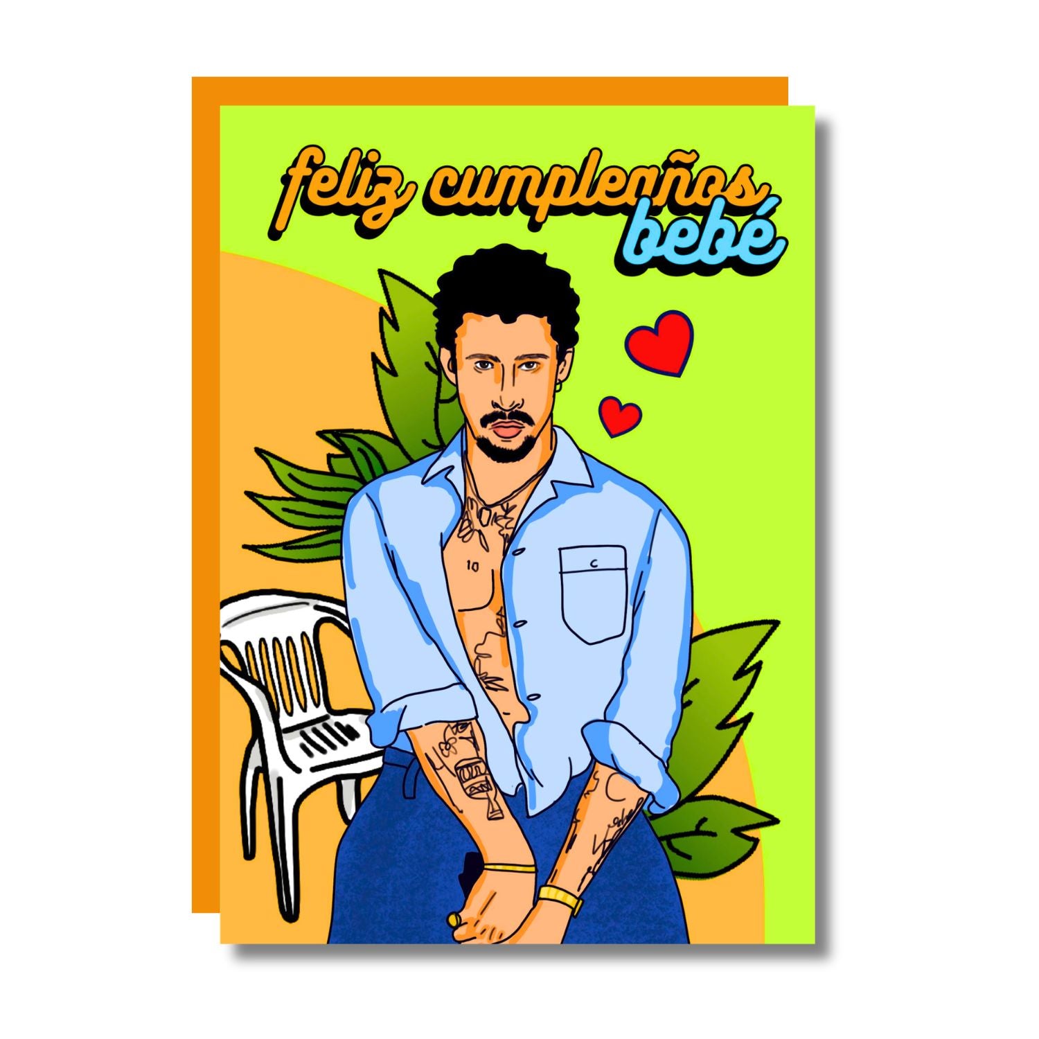 THE FELIZ CUMPLE, BEBE! GREETING CARD  - VIA IAMINHATELOVE | Only €4 | NOW AVAILABLE TO SHOP at IAMINHATELOVE 