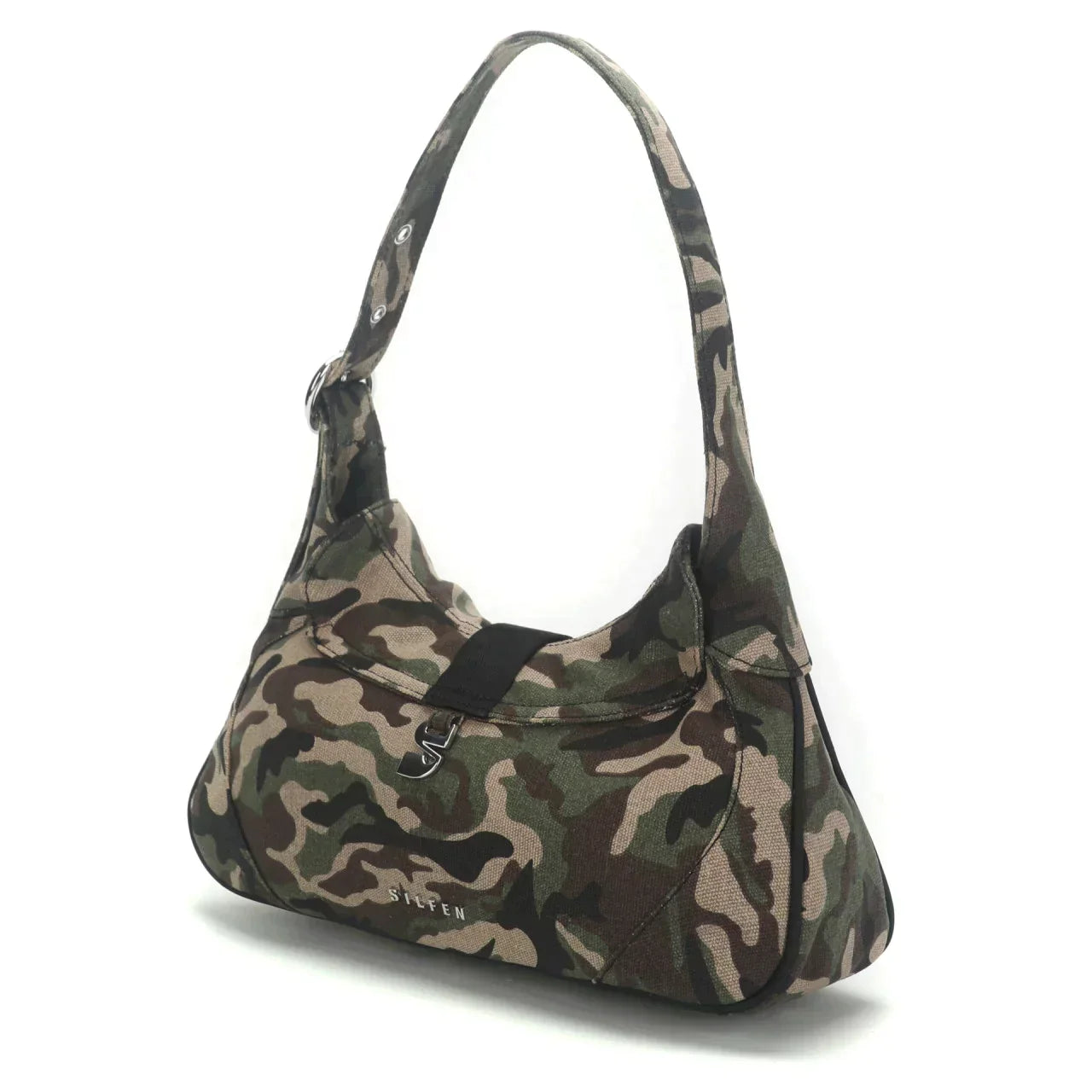 THE THEA SHOULDER BAG - CAMOUFLAGE GREEN  - VIA SILFEN | Only €72 | NOW AVAILABLE TO SHOP at IAMINHATELOVE