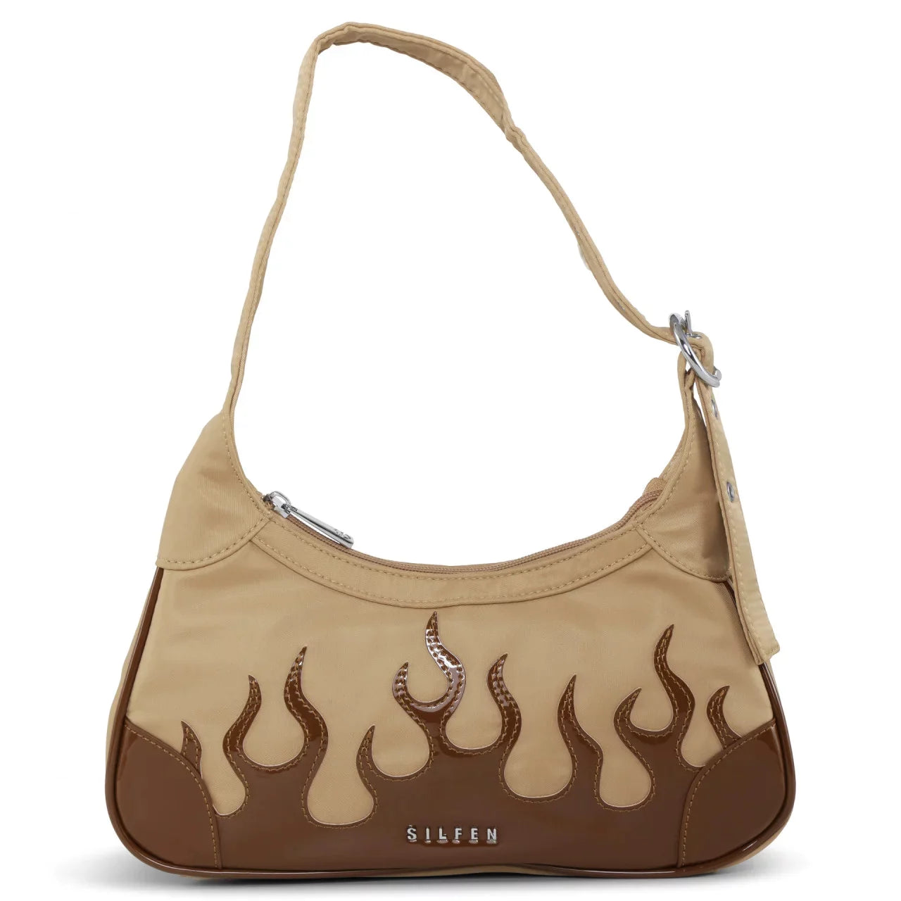 THORA SHOULDER BAG - MOCCA FLAME  - VIA SILFEN | Only €80 | NOW AVAILABLE TO SHOP at IAMINHATELOVE