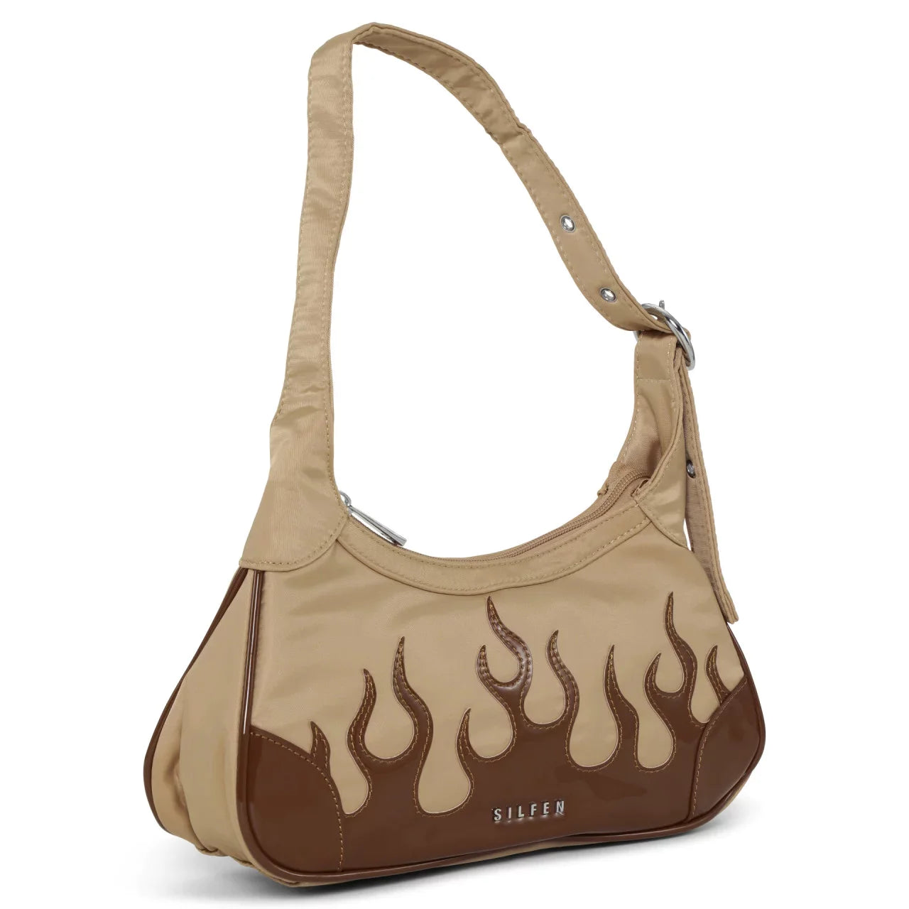 THORA SHOULDER BAG - MOCCA FLAME  - VIA SILFEN | Only €80 | NOW AVAILABLE TO SHOP at IAMINHATELOVE