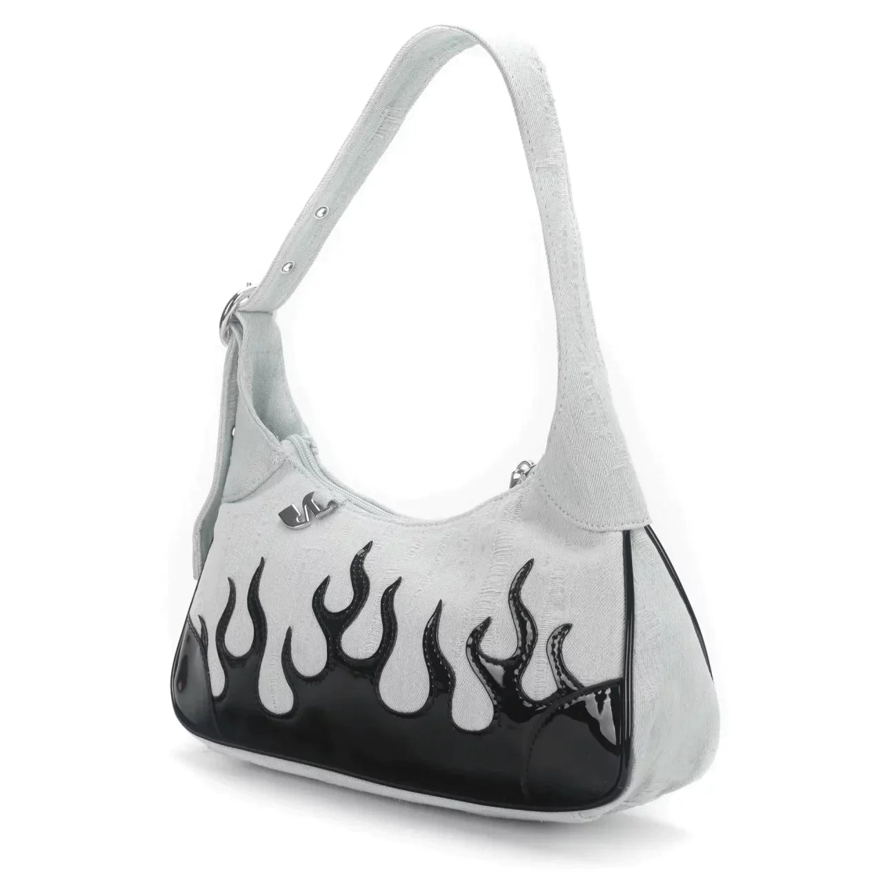 THORA SHOULDER BAG - DISTRESSED DENIM FLAME  - VIA SILFEN | Only €80 | NOW AVAILABLE TO SHOP at IAMINHATELOVE