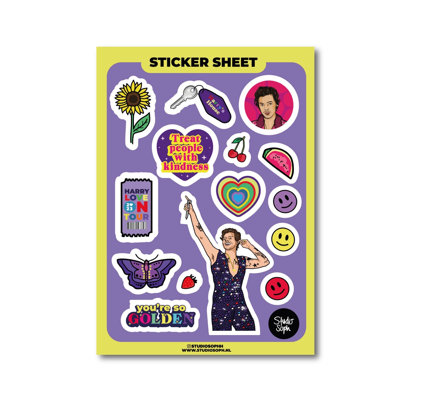 THE HARRY TO MY STYLES! STICKER SHEET  - VIA IAMINHATELOVE | Only €6 | NOW AVAILABLE TO SHOP at IAMINHATELOVE 