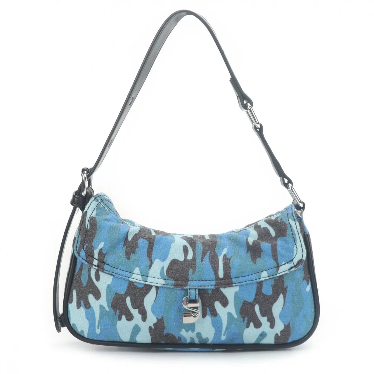 THE CLEO SHOULDER MINI BAG - CAMOUFLAGE BLUE  - VIA SILFEN | Only €63 | NOW AVAILABLE TO SHOP at IAMINHATELOVE