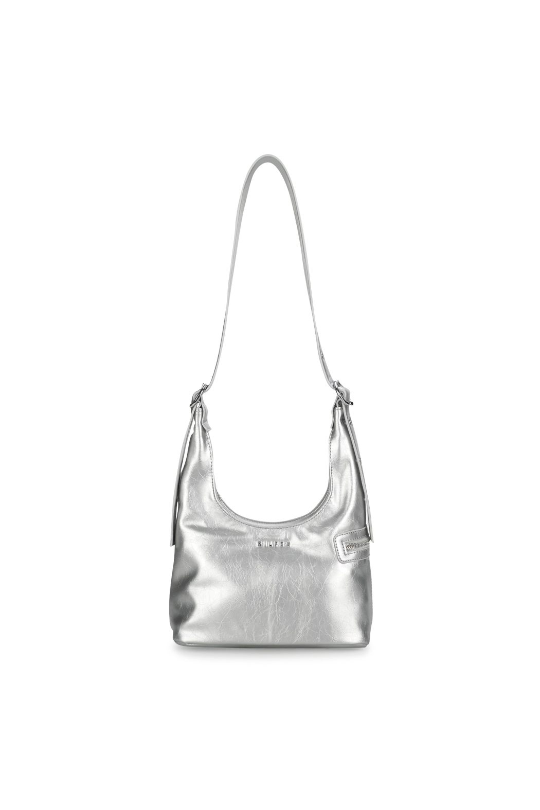 THE LOTTA SHOULDER BAG IN VEGAN LEATHER / SILVER  - VIA SILFEN | Only €72 | NOW AVAILABLE TO SHOP at IAMINHATELOVE