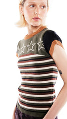 ASTRO KNITTED CROPPED BABY TEE - EXCLUSIVE Tops from BASIC PLEASURE MODE - Just $54! SHOP NOW AT IAMINHATELOVE BOTH IN STORE FOR CYPRUS AND ONLINE WORLDWIDE