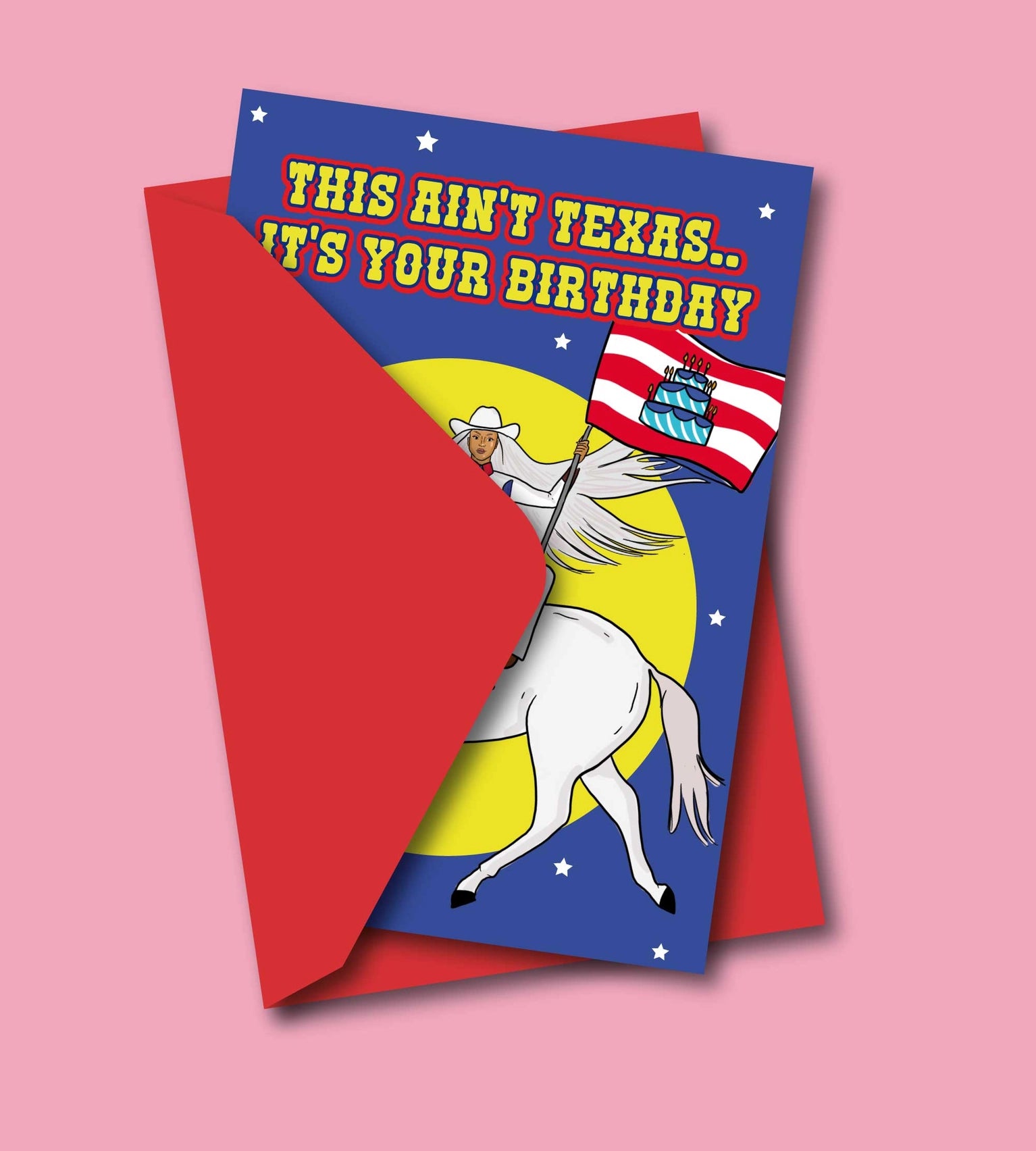THE THIS AIN'T TEXAS! IT'S YOUR GREETING CARD  - VIA IAMINHATELOVE | Only €4 | NOW AVAILABLE TO SHOP at IAMINHATELOVE 