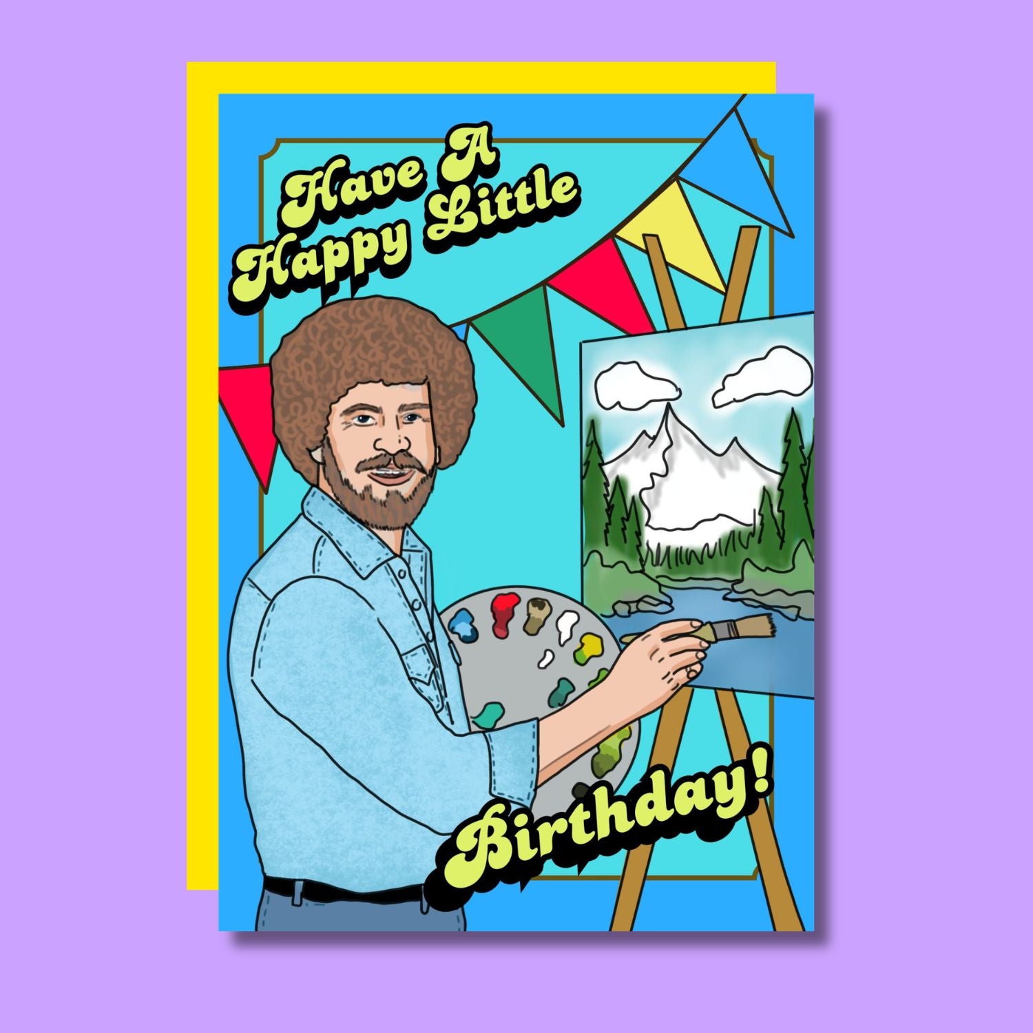 THE HAVE A HAPPY LITTLE BIRTHDAY! B - ROSS GREETING CARD  - VIA IAMINHATELOVE | Only €4 | NOW AVAILABLE TO SHOP at IAMINHATELOVE 