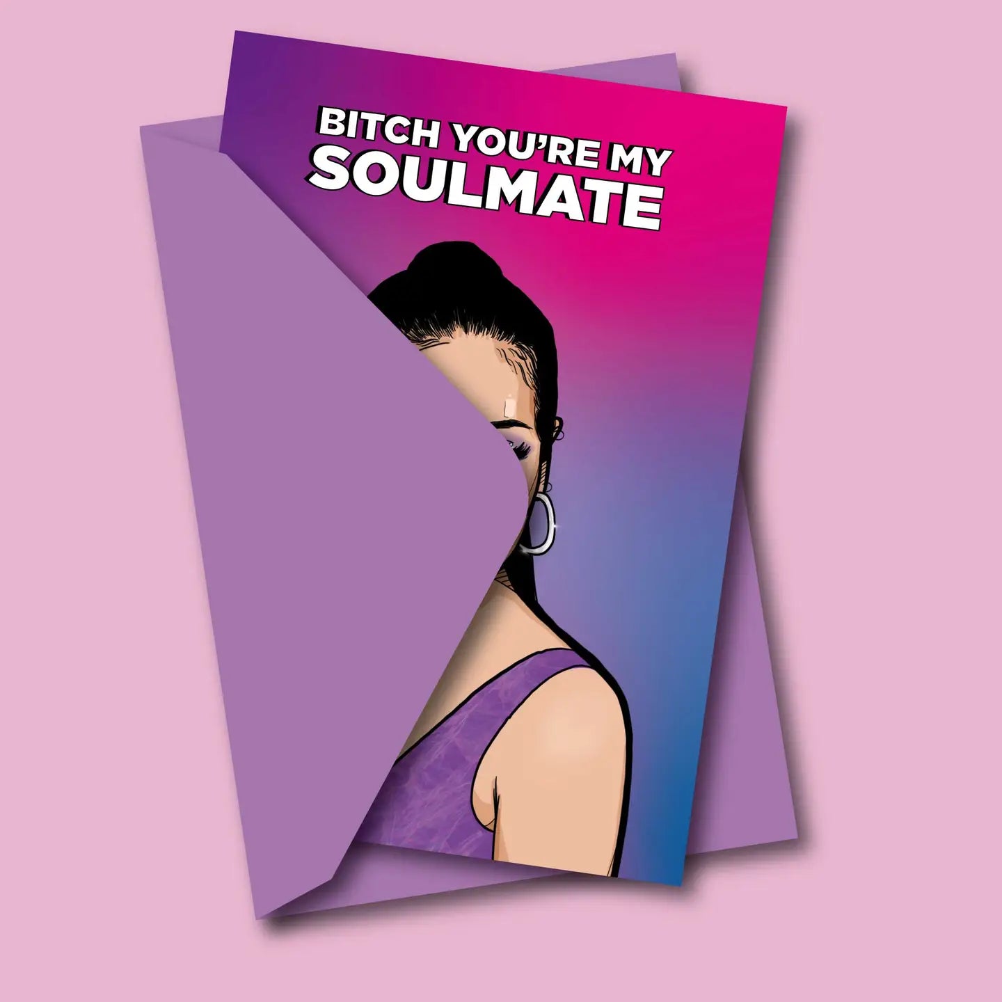 THE B! YOU ARE MY SOULMATE GREETING CARD  - VIA IAMINHATELOVE | Only €4 | NOW AVAILABLE TO SHOP at IAMINHATELOVE 