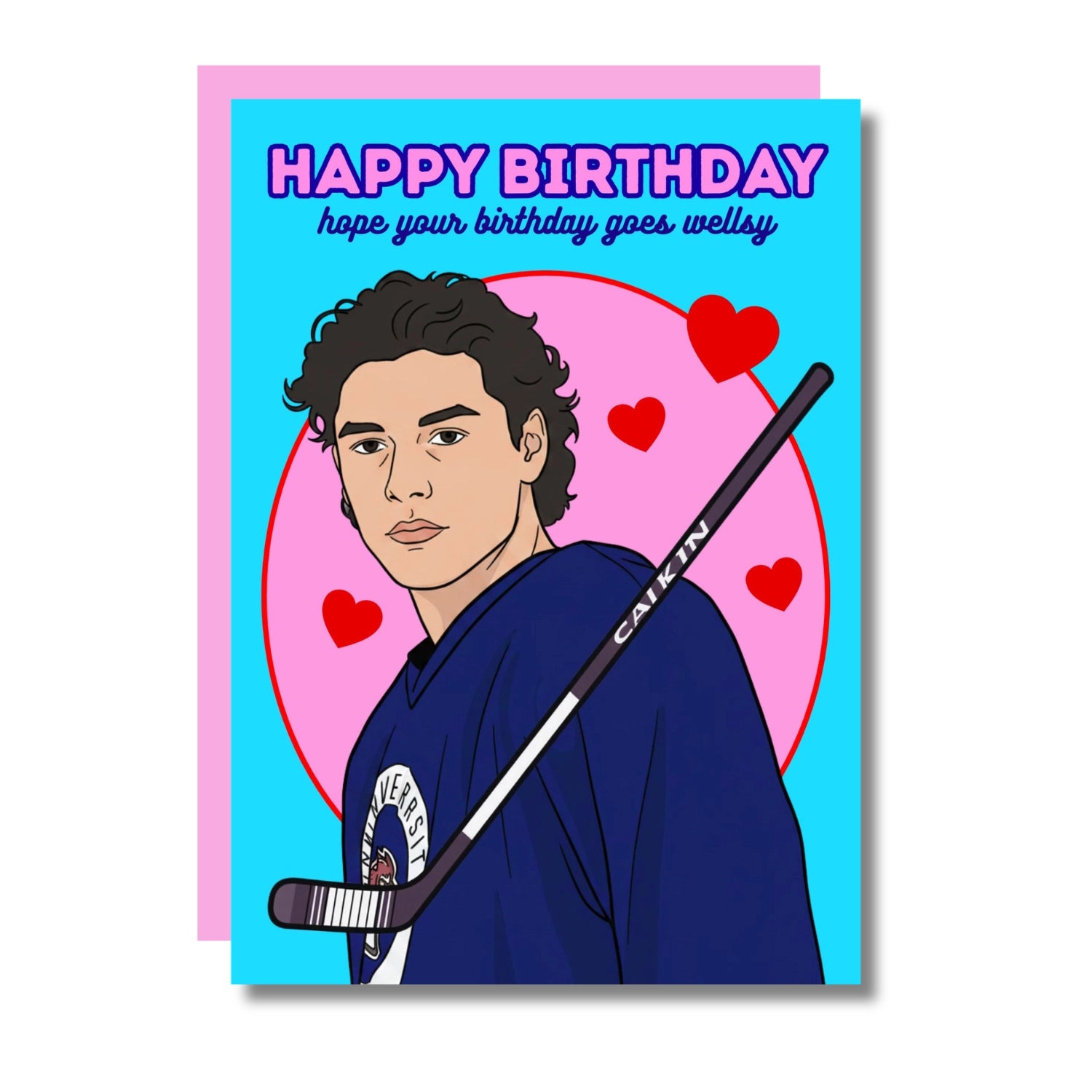 THE HAPPY WELLSY BDAY! GREETING CARD  - VIA IAMINHATELOVE | Only €4 | NOW AVAILABLE TO SHOP at IAMINHATELOVE 