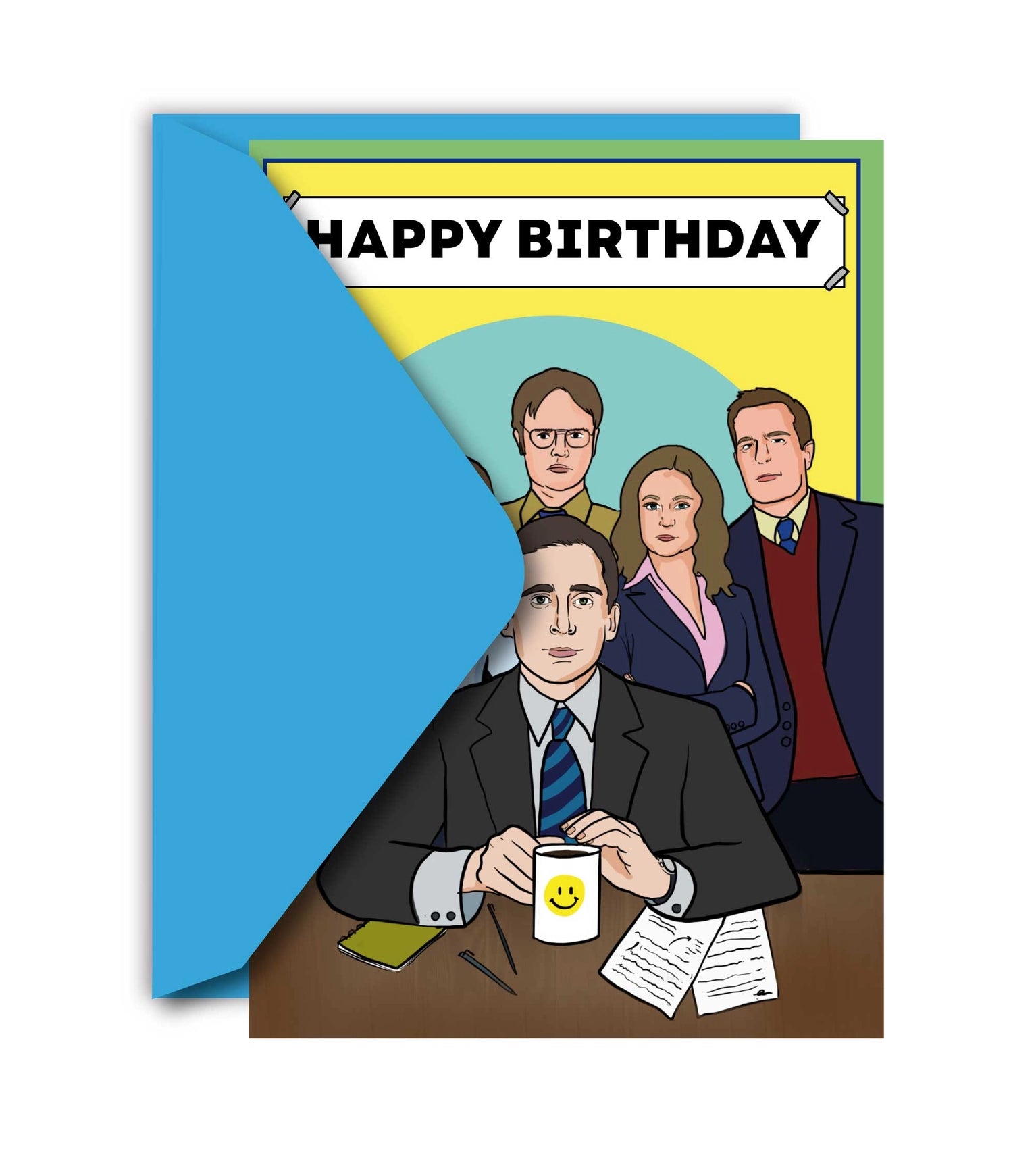 THE HAPPY BDAY X THE OFFICE GREETING CARD  - VIA IAMINHATELOVE | Only €4 | NOW AVAILABLE TO SHOP at IAMINHATELOVE 