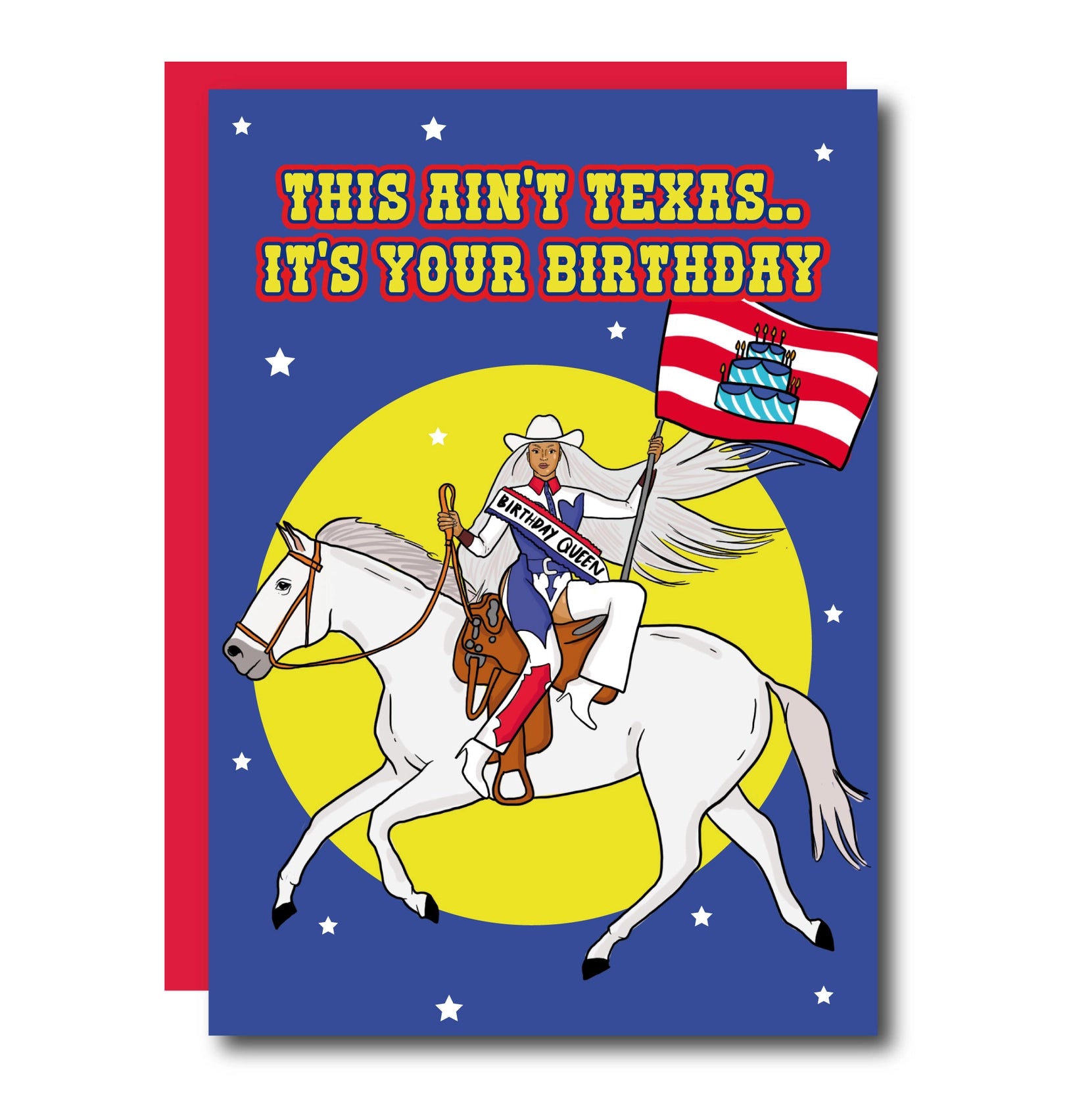 THE THIS AIN'T TEXAS! IT'S YOUR GREETING CARD  - VIA IAMINHATELOVE | Only €4 | NOW AVAILABLE TO SHOP at IAMINHATELOVE 