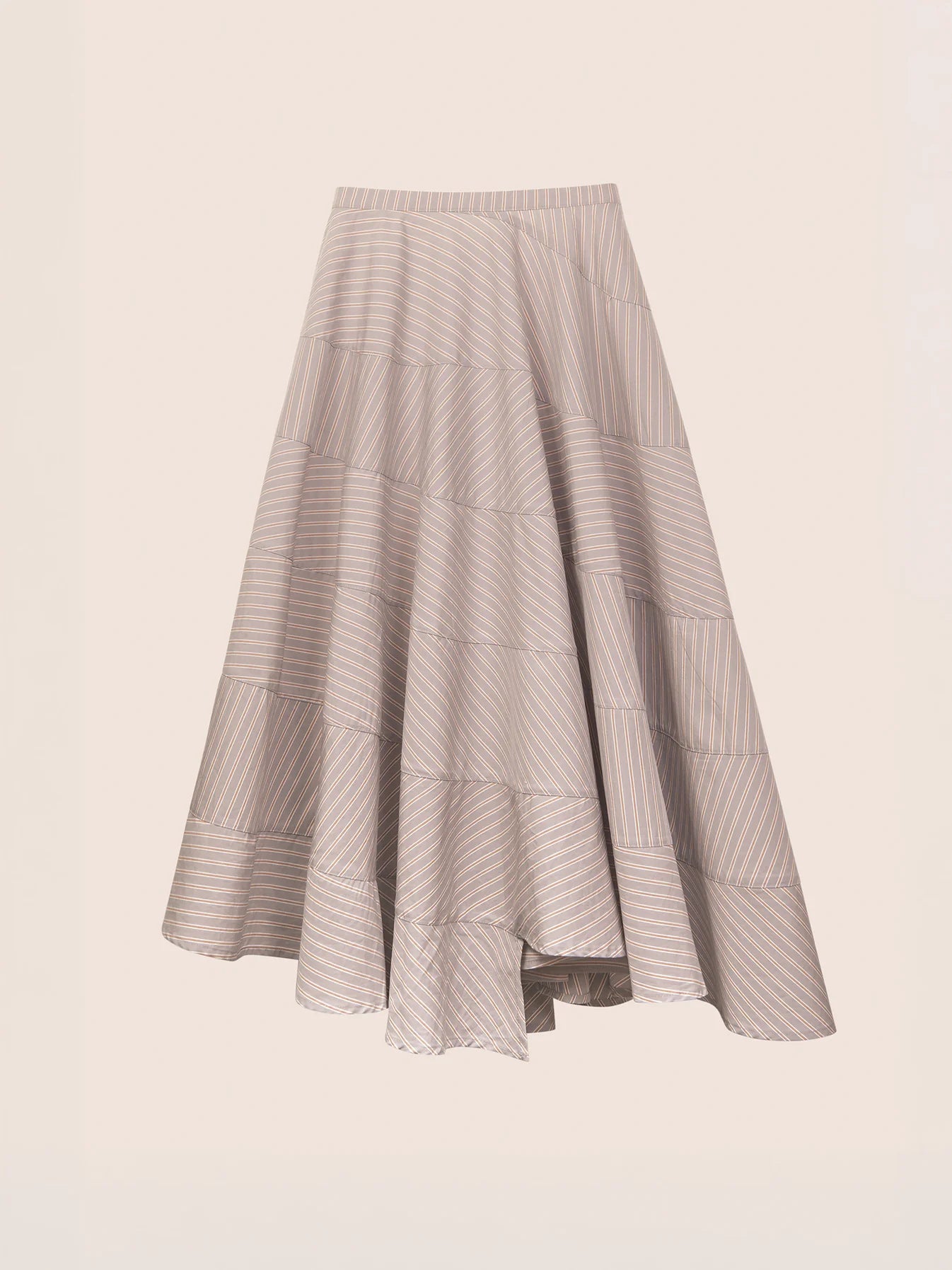 THE MIDNIGHT STRIPED GRAY FLARED SKIRT  - VIA CARMEN SAYS | Only €83 | NOW AVAILABLE TO SHOP at IAMINHATELOVE 