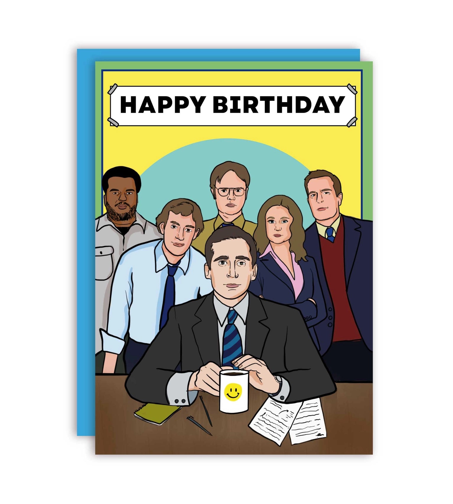 THE HAPPY BDAY X THE OFFICE GREETING CARD  - VIA IAMINHATELOVE | Only €4 | NOW AVAILABLE TO SHOP at IAMINHATELOVE 