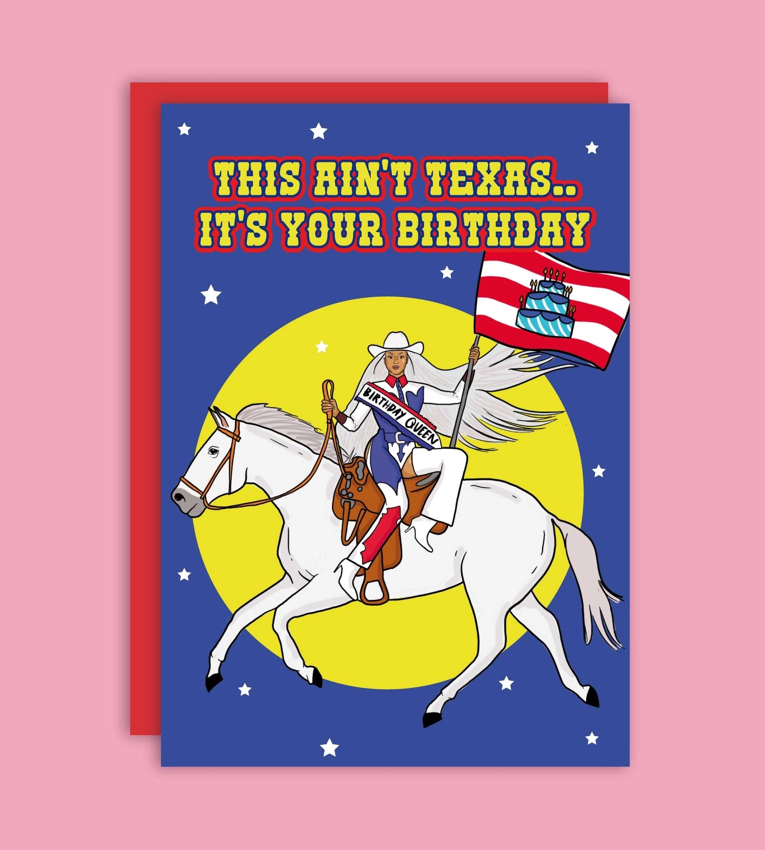 THE THIS AIN'T TEXAS! IT'S YOUR GREETING CARD  - VIA IAMINHATELOVE | Only €4 | NOW AVAILABLE TO SHOP at IAMINHATELOVE 