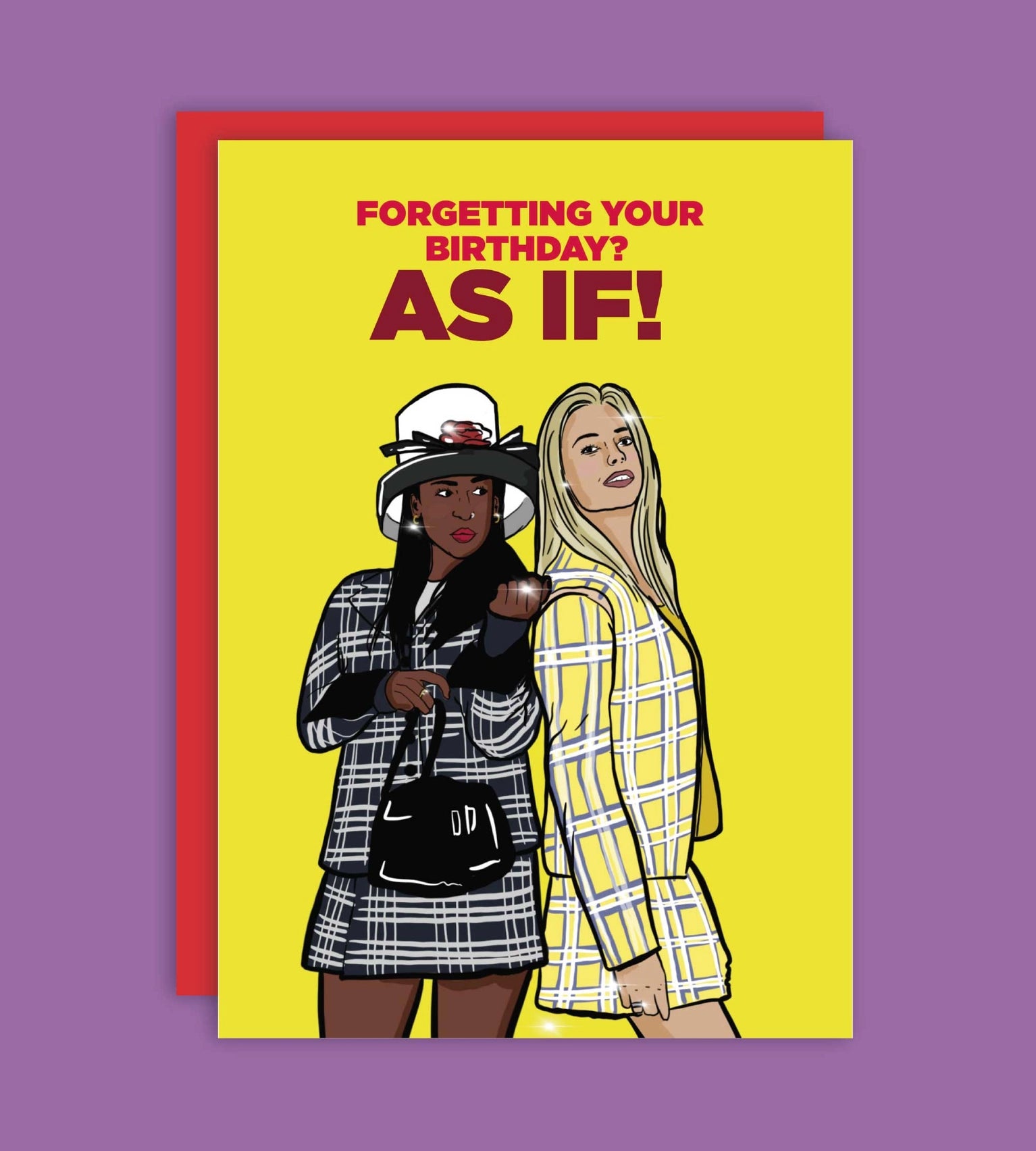 THE AS IF! NINETIES NOSTALGIA GREETING CARD  - VIA IAMINHATELOVE | Only €4 | NOW AVAILABLE TO SHOP at IAMINHATELOVE 