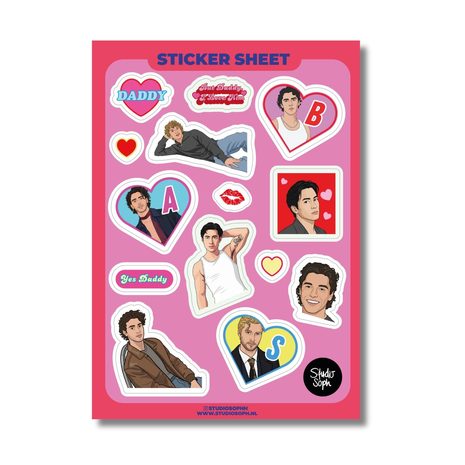 THE HOCKEY HUNKS! STICKER SHEET  - VIA IAMINHATELOVE | Only €6 | NOW AVAILABLE TO SHOP at IAMINHATELOVE 