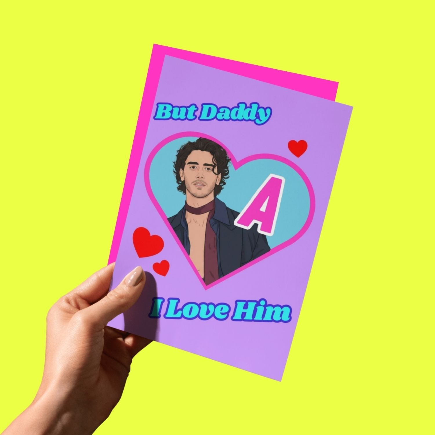 THE BUT DADDY, I LOVE HIM! OFF CAMPUS GREETING CARD  - VIA IAMINHATELOVE | Only €4 | NOW AVAILABLE TO SHOP at IAMINHATELOVE 