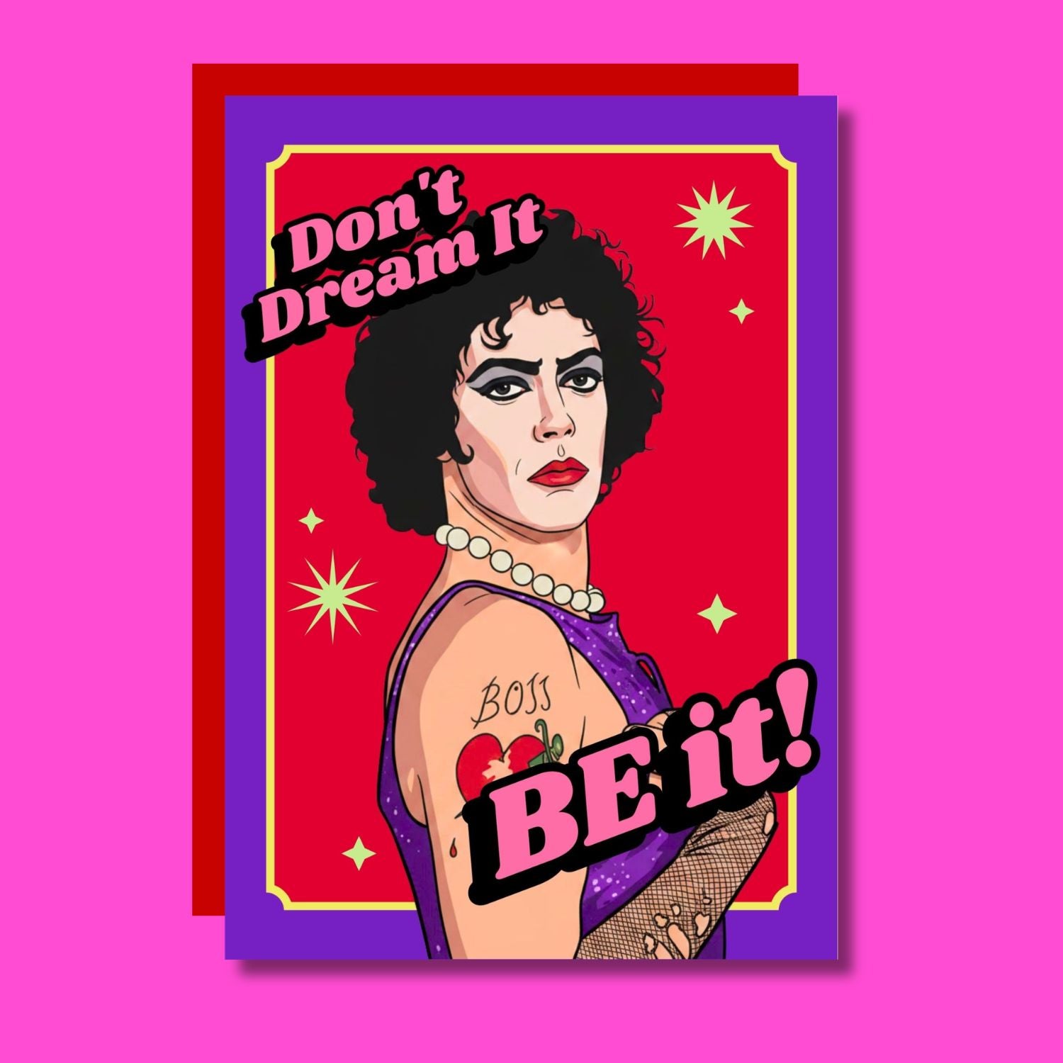 THE DON'T DREAM IT, BE IT! GREETING CARD  - VIA IAMINHATELOVE | Only €4 | NOW AVAILABLE TO SHOP at IAMINHATELOVE 