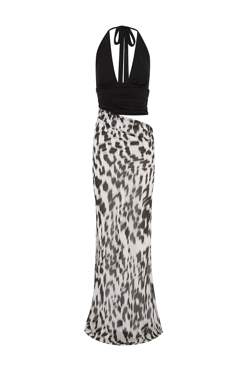 THE NOVA CUT OUT MAXI DRESS IN MAXIMAL BLACK  - VIA CURATED BY | Only €87 | NOW AVAILABLE TO SHOP at IAMINHATELOVE 
