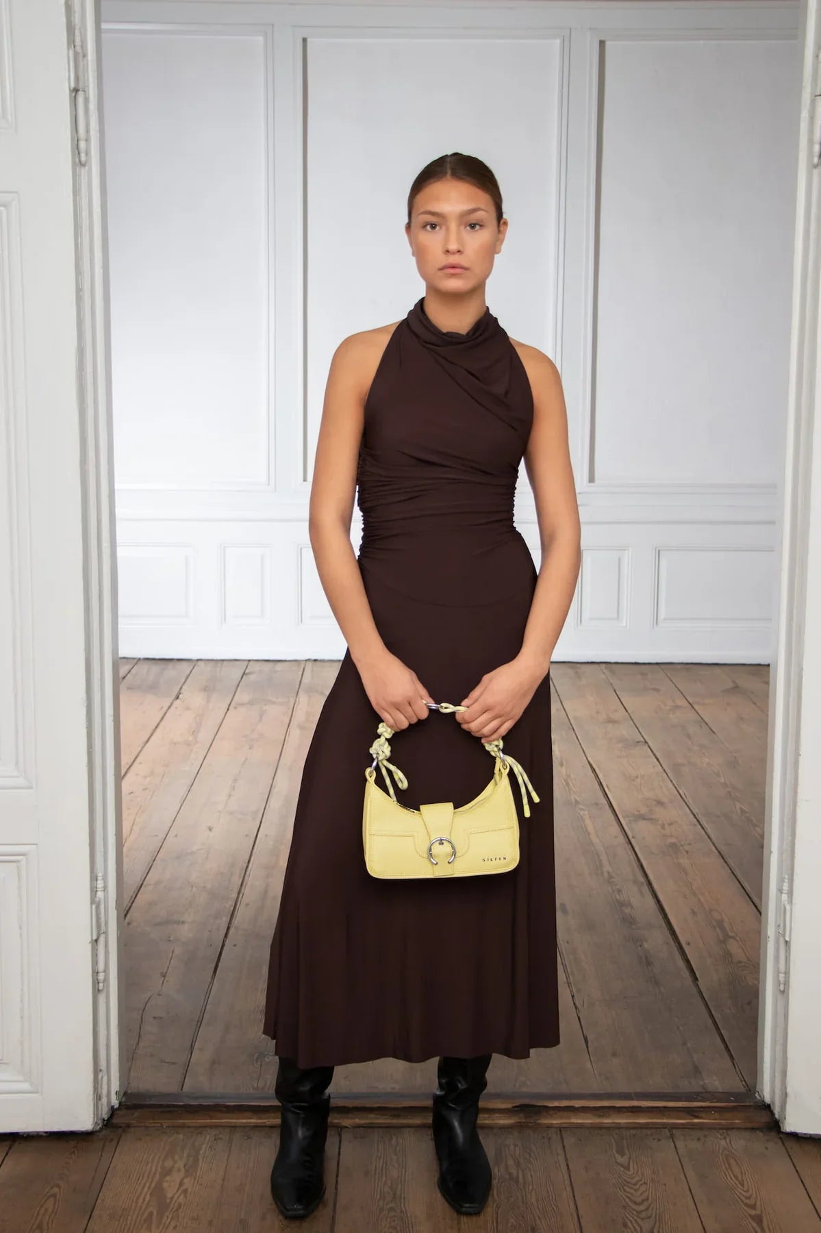 THE RECYCLED ALBA SHOULDER BAG - LIGHT YELLOW  - VIA SILFEN STUDIO | Only €79.99 | NOW AVAILABLE TO SHOP at IAMINHATELOVE