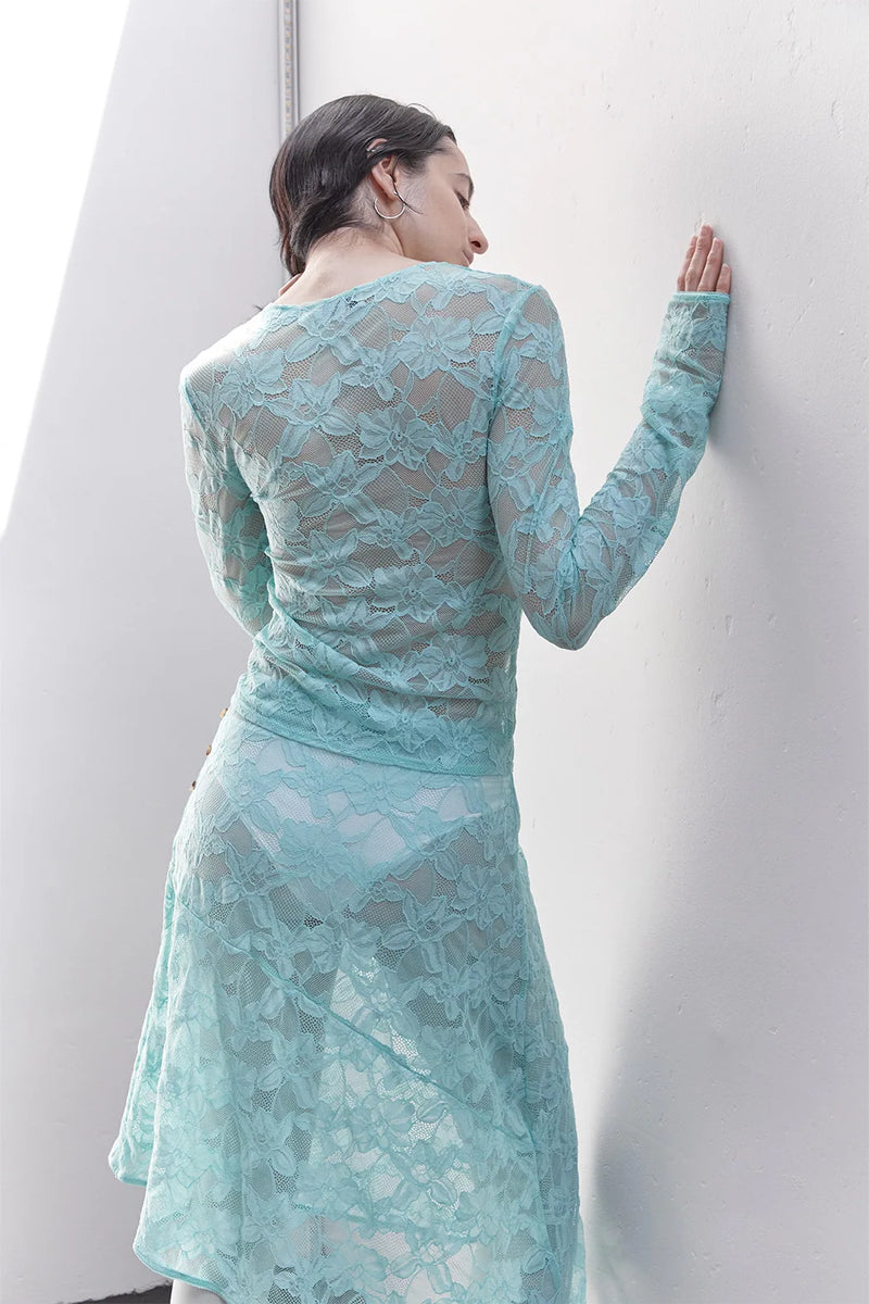 THE SILFEN STUDIO AIDA CARDIGAN IN TURQUOISE  - VIA SILFEN STUDIO | Only €64.99 | NOW AVAILABLE TO SHOP at IAMINHATELOVE 
