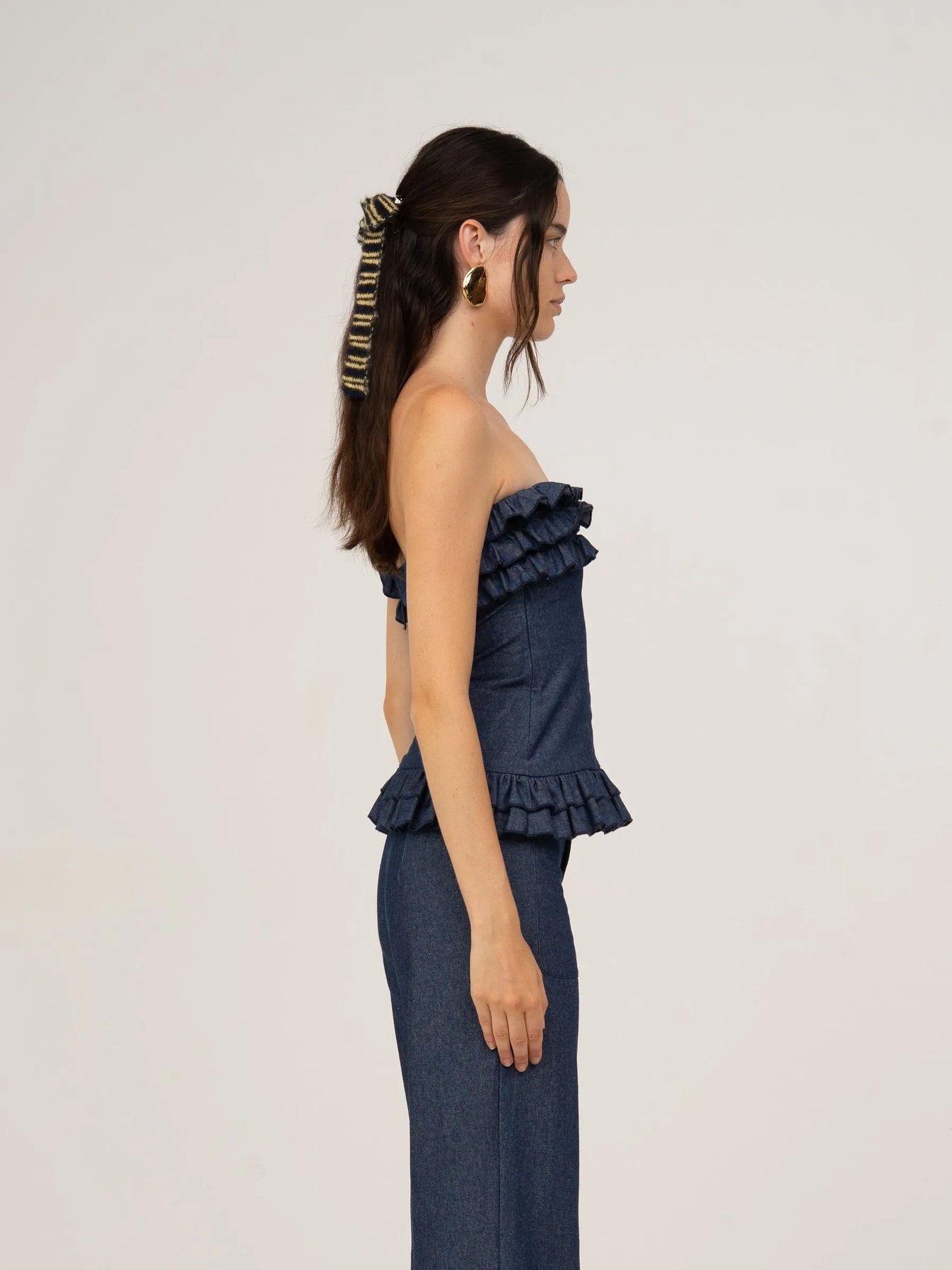 THE NOCTIS BLUE DENIM TOP  - VIA CARMEN SAYS | Only €78 | NOW AVAILABLE TO SHOP at IAMINHATELOVE 