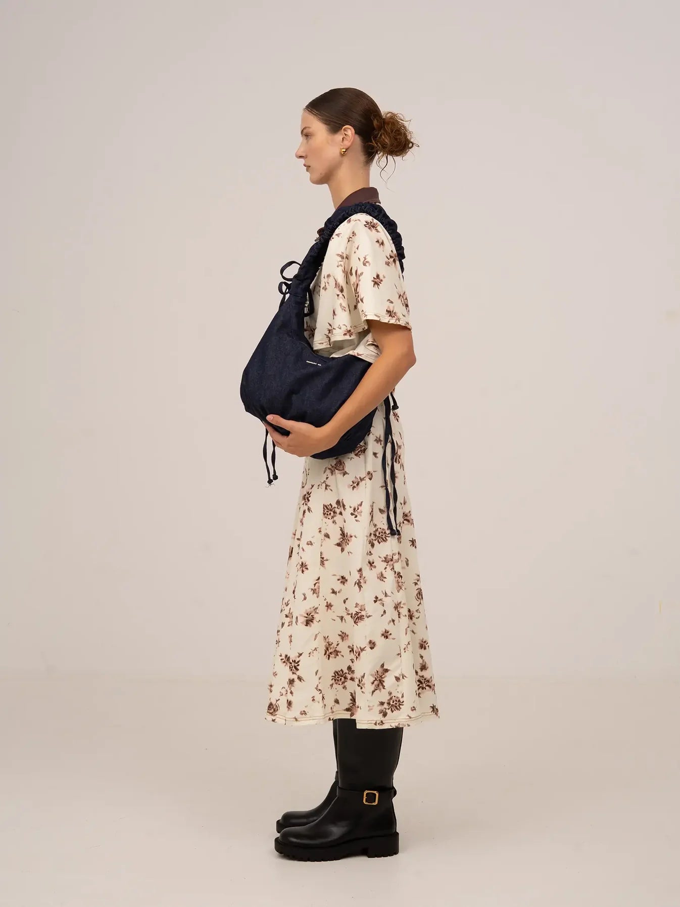 THE BROWN BLOOMS FLOWER PRINT MIDI DRESS  - VIA CARMEN SAYS | Only €94 | NOW AVAILABLE TO SHOP at IAMINHATELOVE 