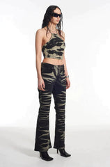 BURNOUT LOW RISE FLARED DENIM - EXCLUSIVE Denim from THE RAGGED PRIEST - Just $59.50! SHOP NOW AT IAMINHATELOVE BOTH IN STORE FOR CYPRUS AND ONLINE WORLDWIDE
