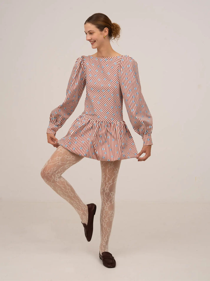 THE DOLL RED STRIPED MINI DRESS  - VIA CARMEN SAYS | Only €86 | NOW AVAILABLE TO SHOP at IAMINHATELOVE 