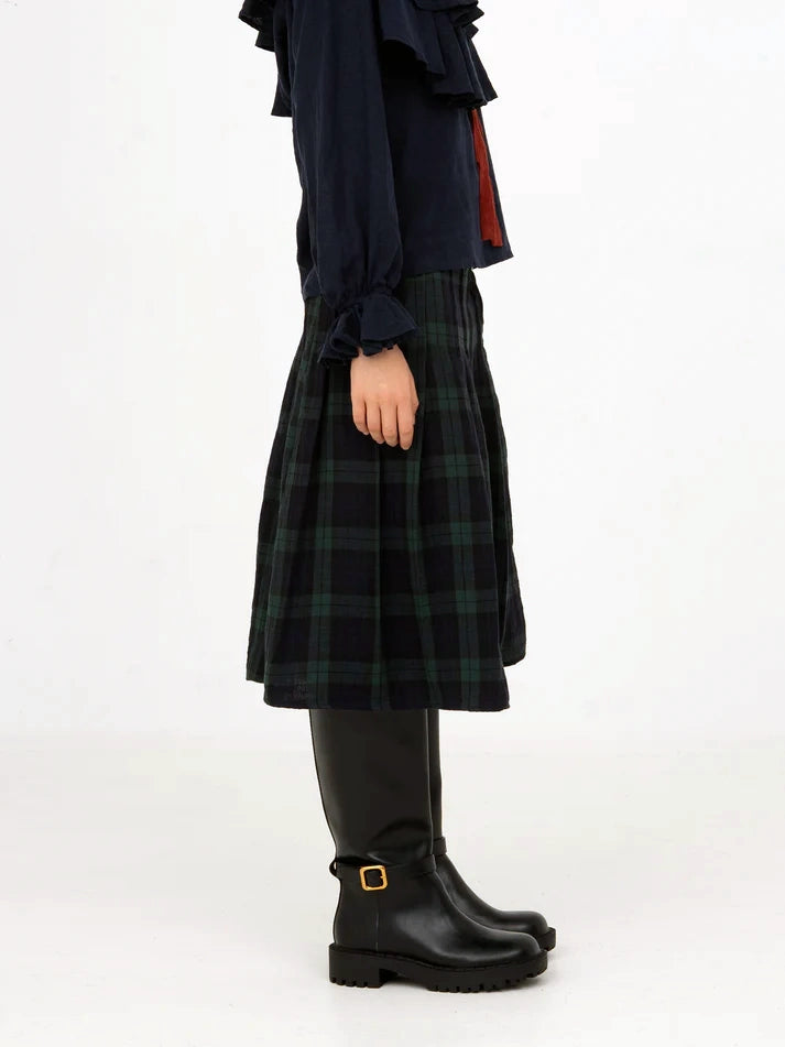 THE EVERMORE PLAID BLUE AND RED PLEATED SKIRT  - VIA CARMEN SAYS | Only €86 | NOW AVAILABLE TO SHOP at IAMINHATELOVE 